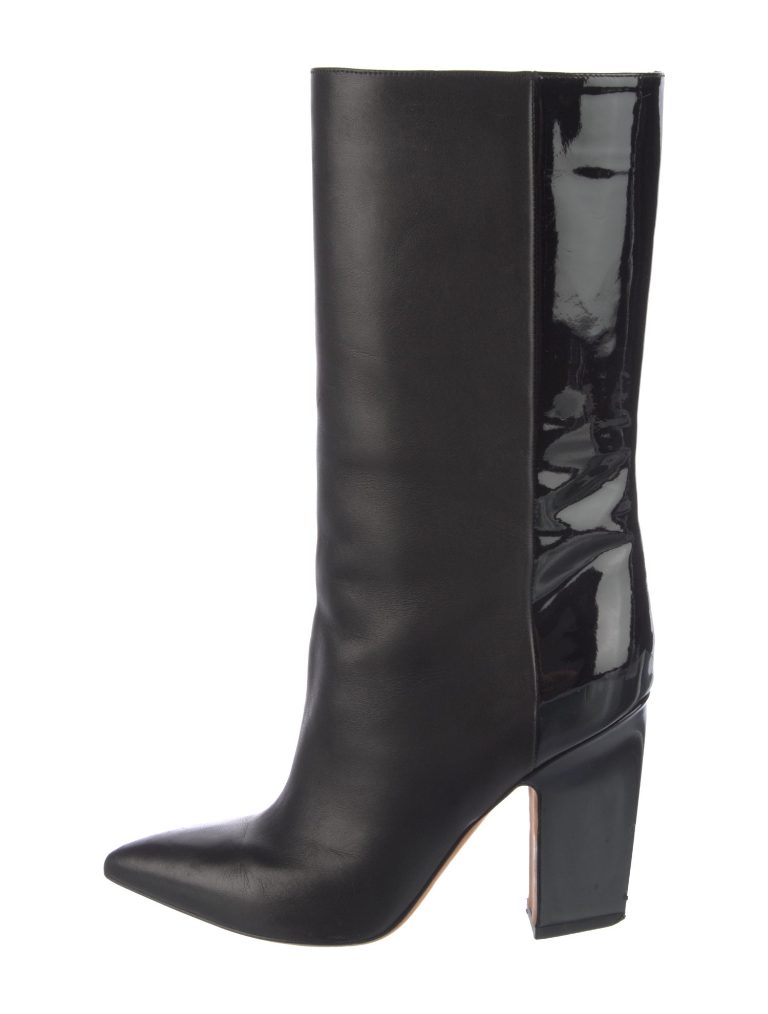 Valentino Leather Leather Trim Embellishment Boots