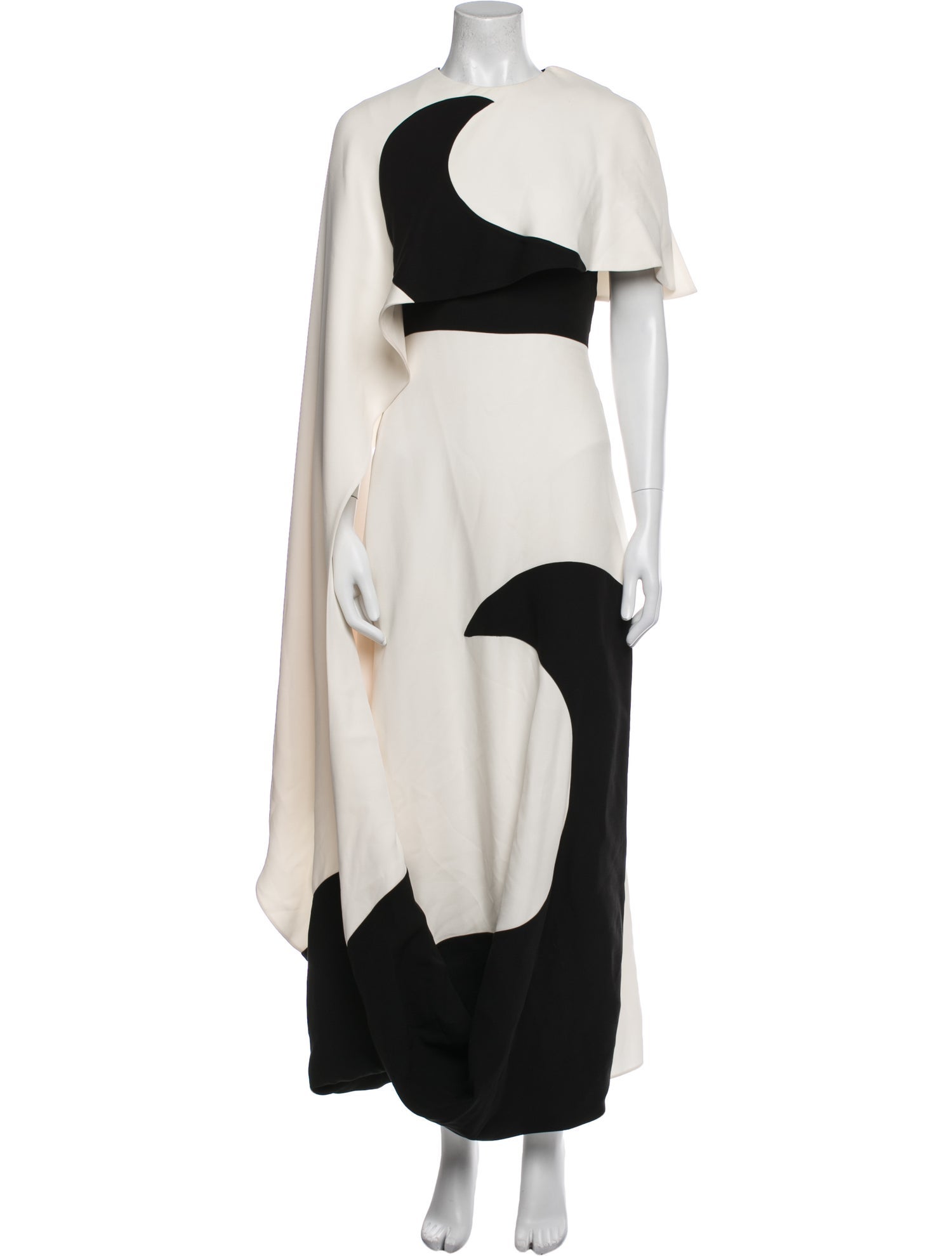 Valentino Silk Colorblock Pattern Dress Set