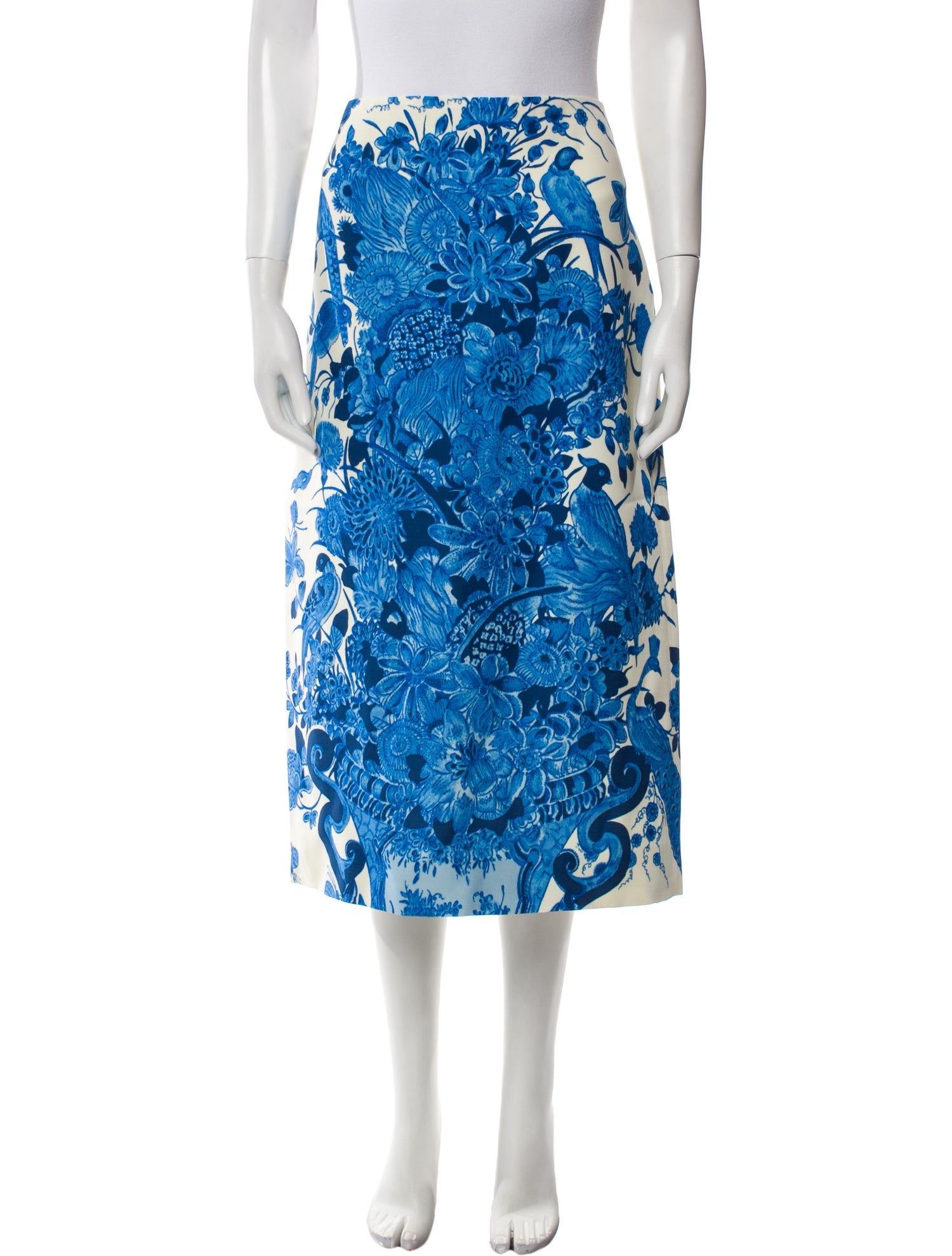 Valentino Virgin Wool Midi Length Skirt w/ Tags