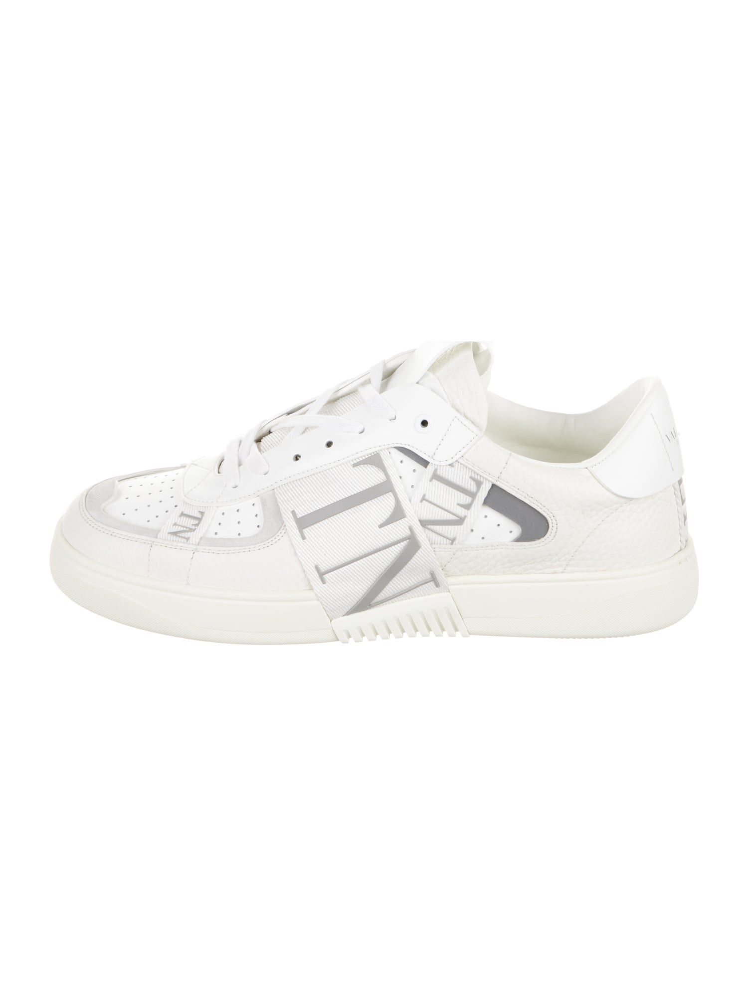 Valentino Leather Printed Sneakers w/ Tags