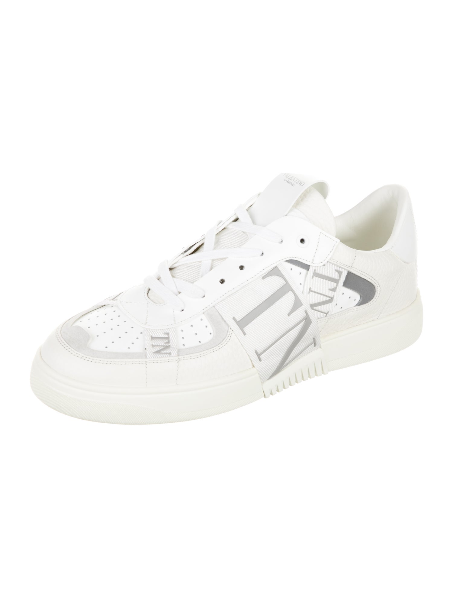 Valentino Leather Printed Sneakers w/ Tags
