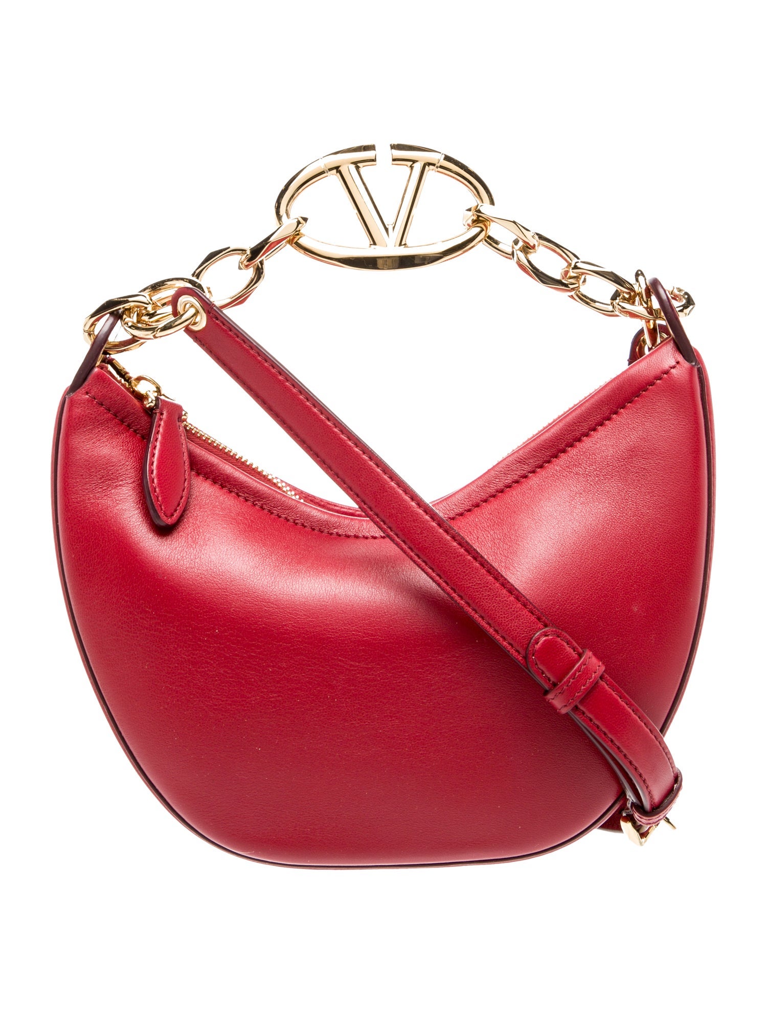Valentino Leather Top Handle Bag