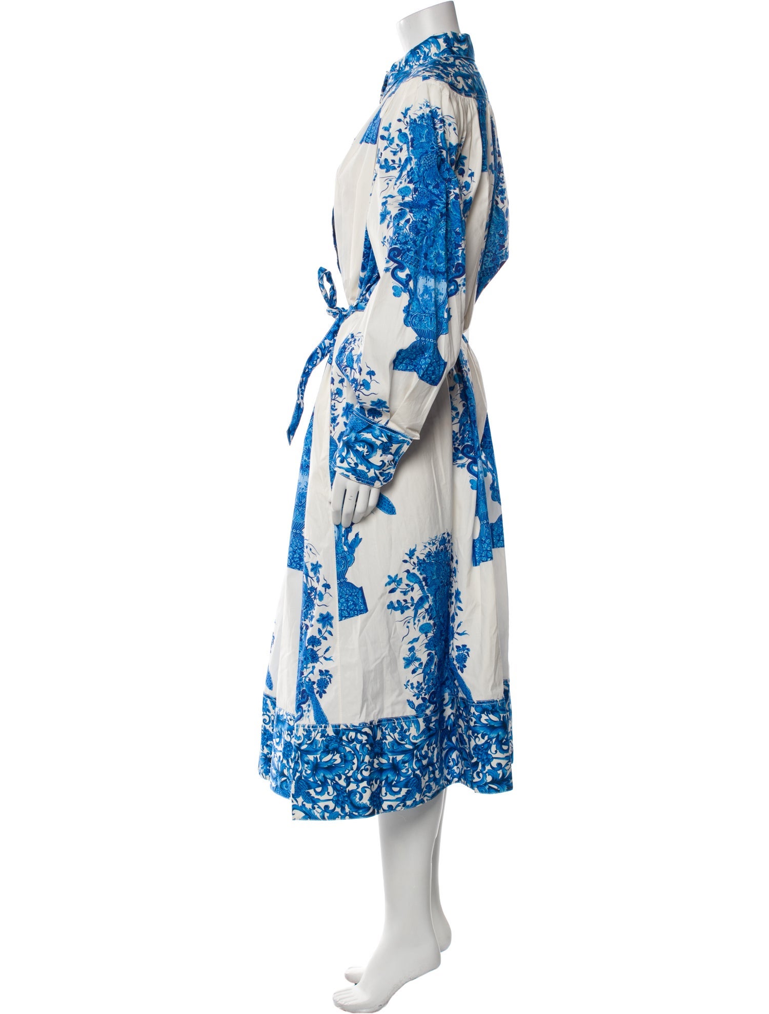 Valentino Floral Print Long Dress