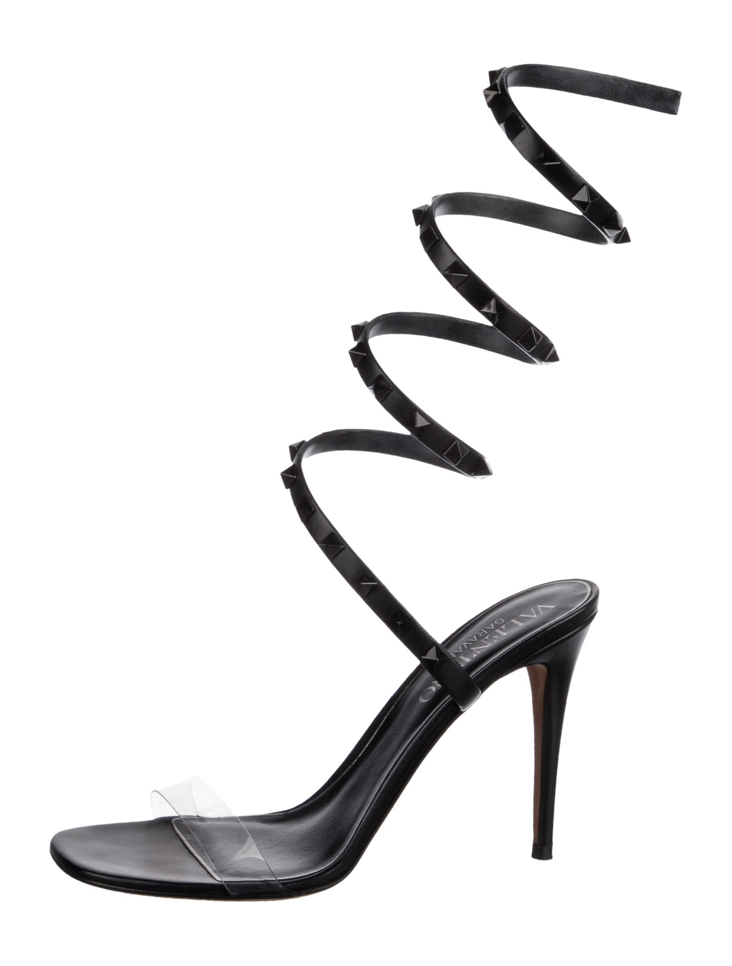 Valentino Rockstud Accents Leather Pumps