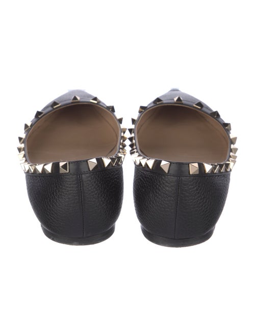 Valentino Rockstud Accents Leather Flats