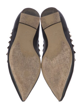 Valentino Rockstud Accents Leather Flats