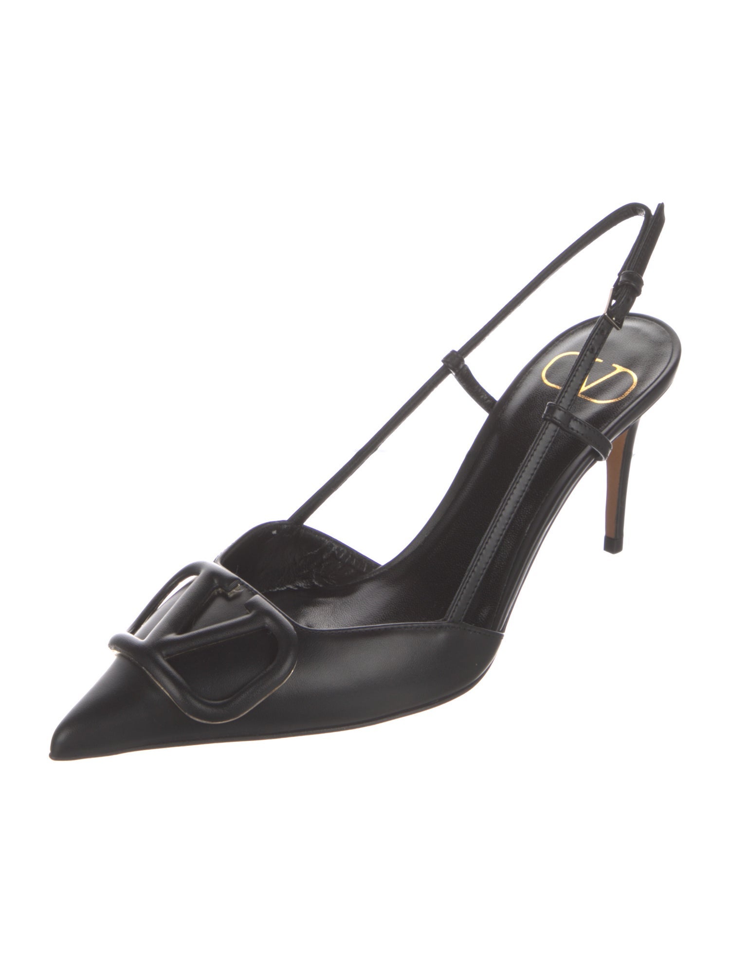 Valentino Leather Slingback Pumps
