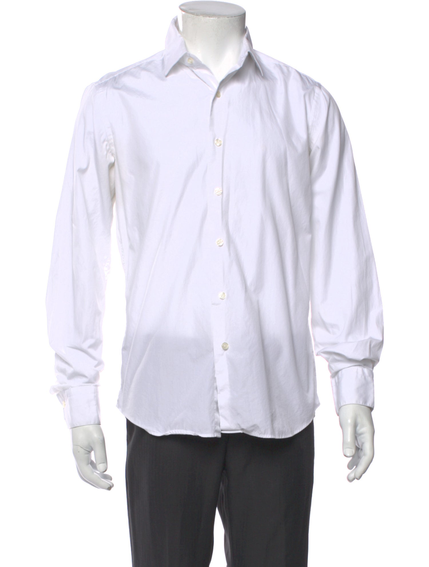 Valentino Striped Long Sleeve Dress Shirt