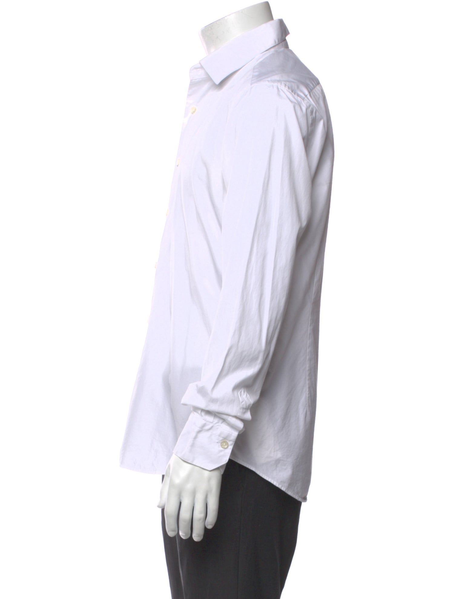 Valentino Striped Long Sleeve Dress Shirt