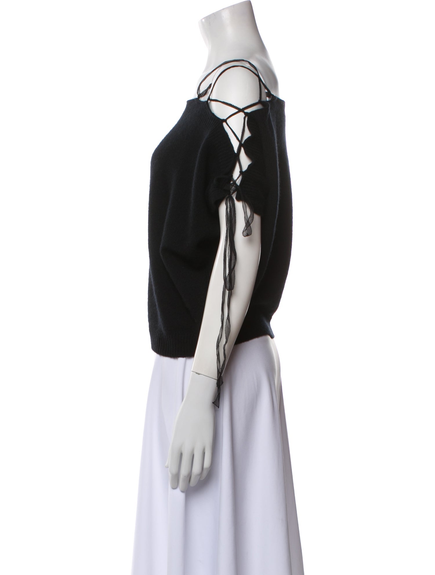 Valentino Cashmere Square Neckline Sweater