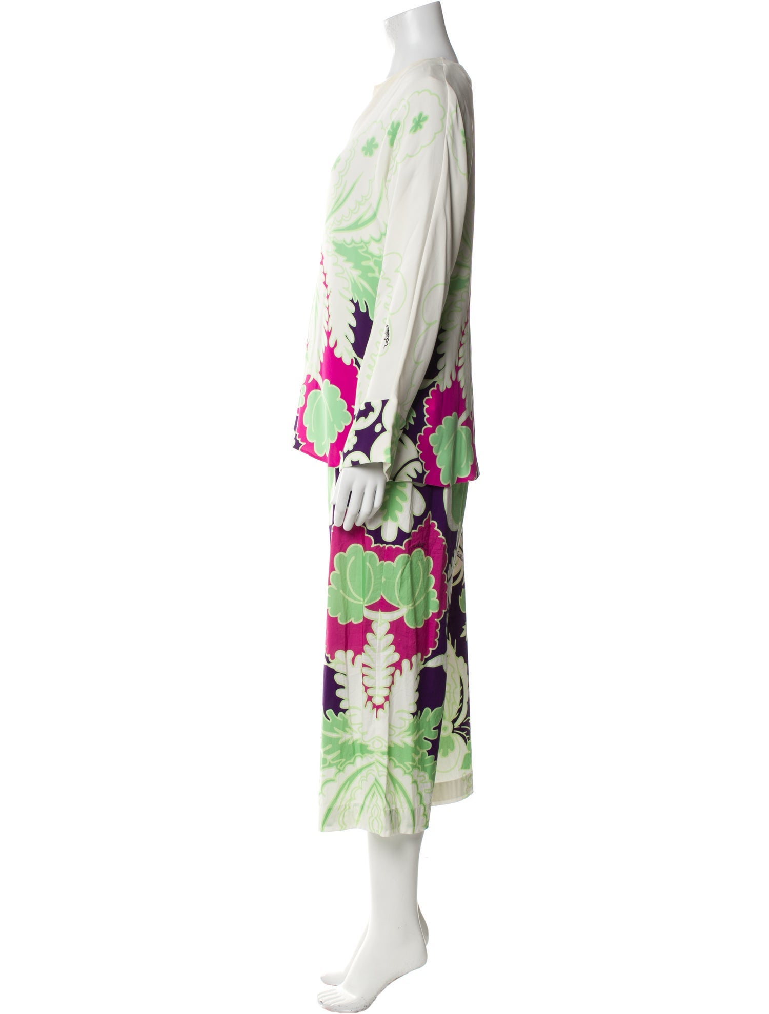 Valentino Floral Print Pant Set