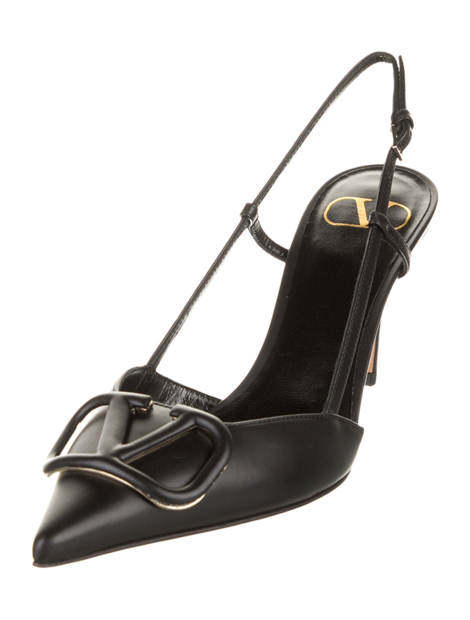 Valentino Leather Slingback Pumps