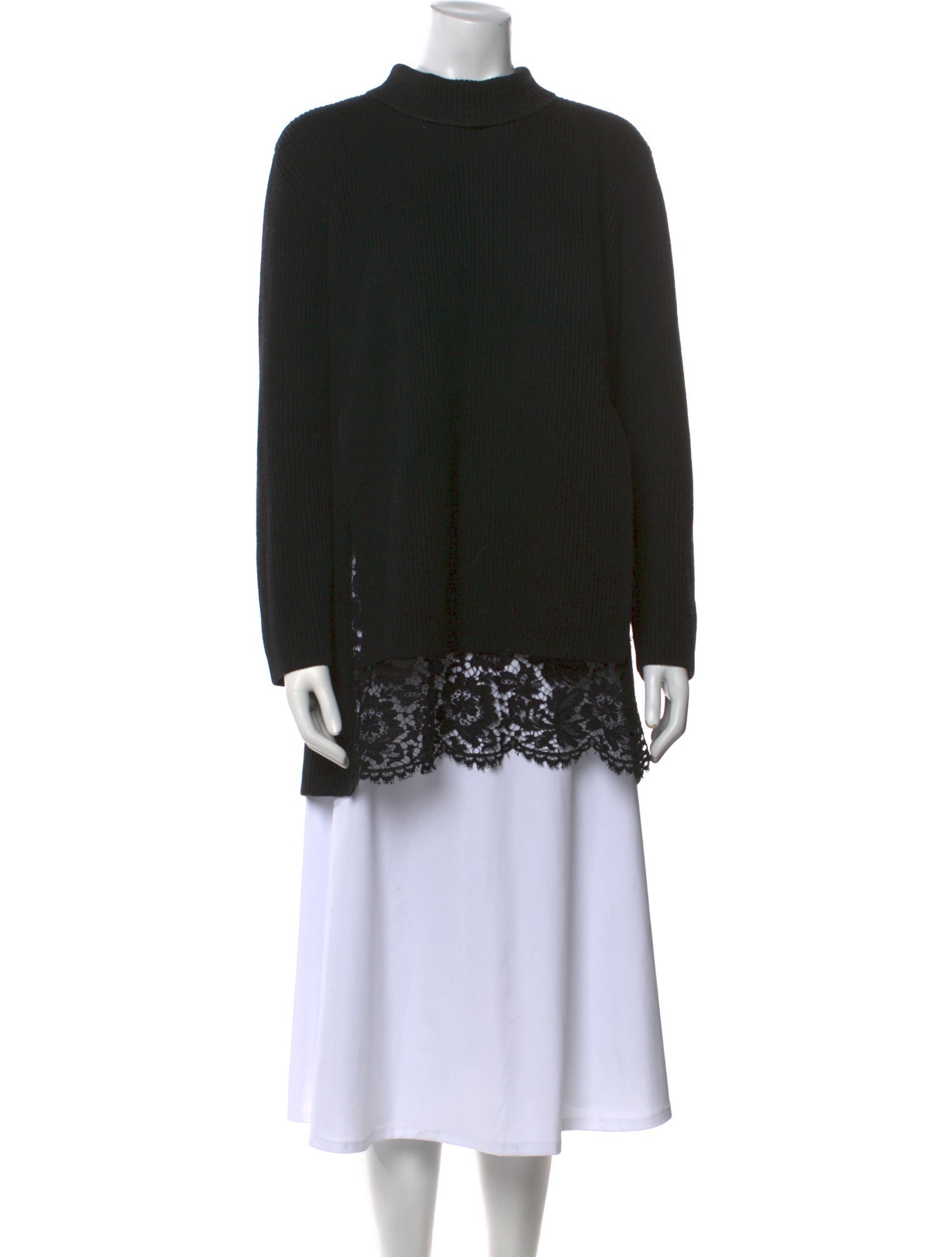 Valentino Virgin Wool Mock Neck Sweater