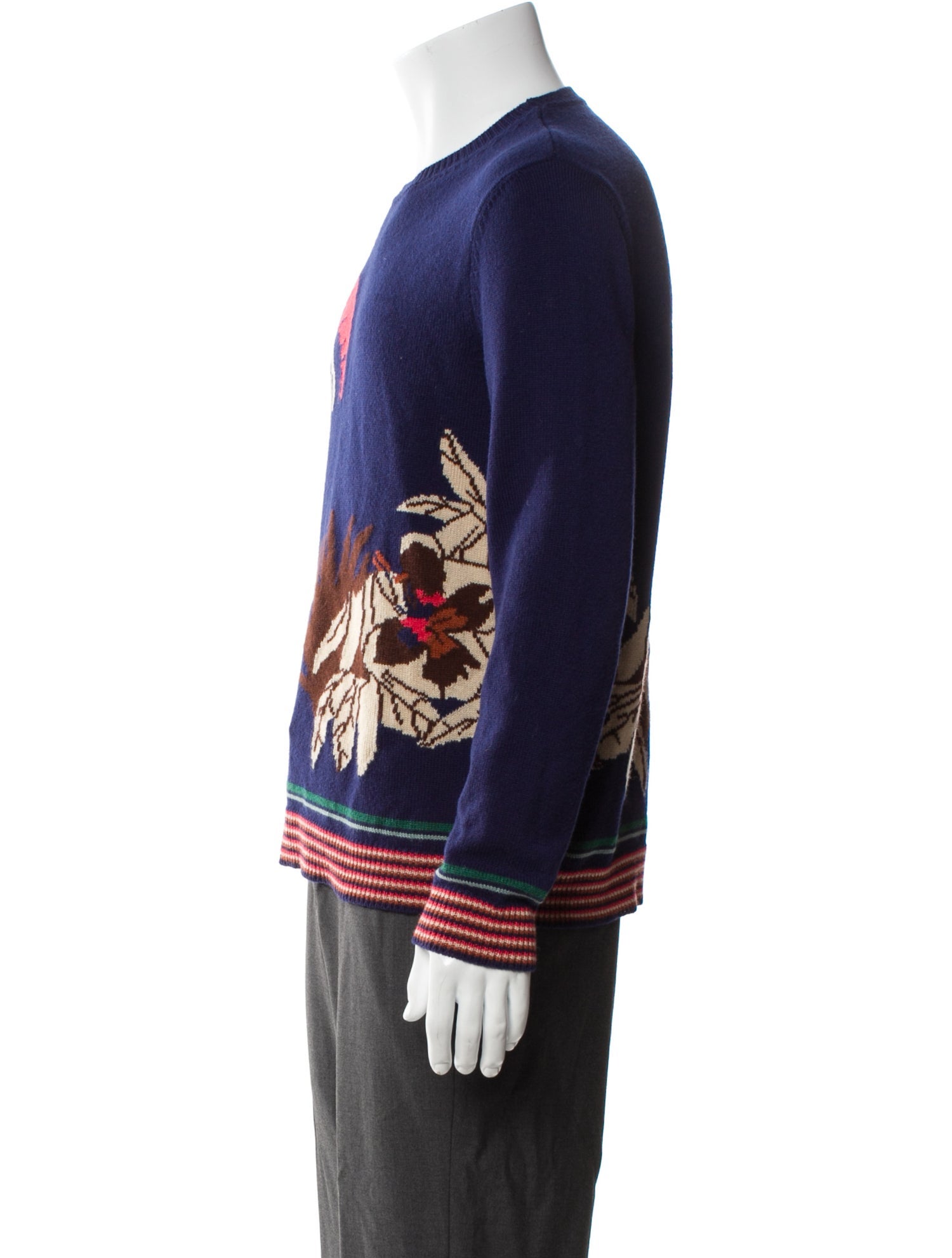 Valentino Cashmere Graphic Print Pullover