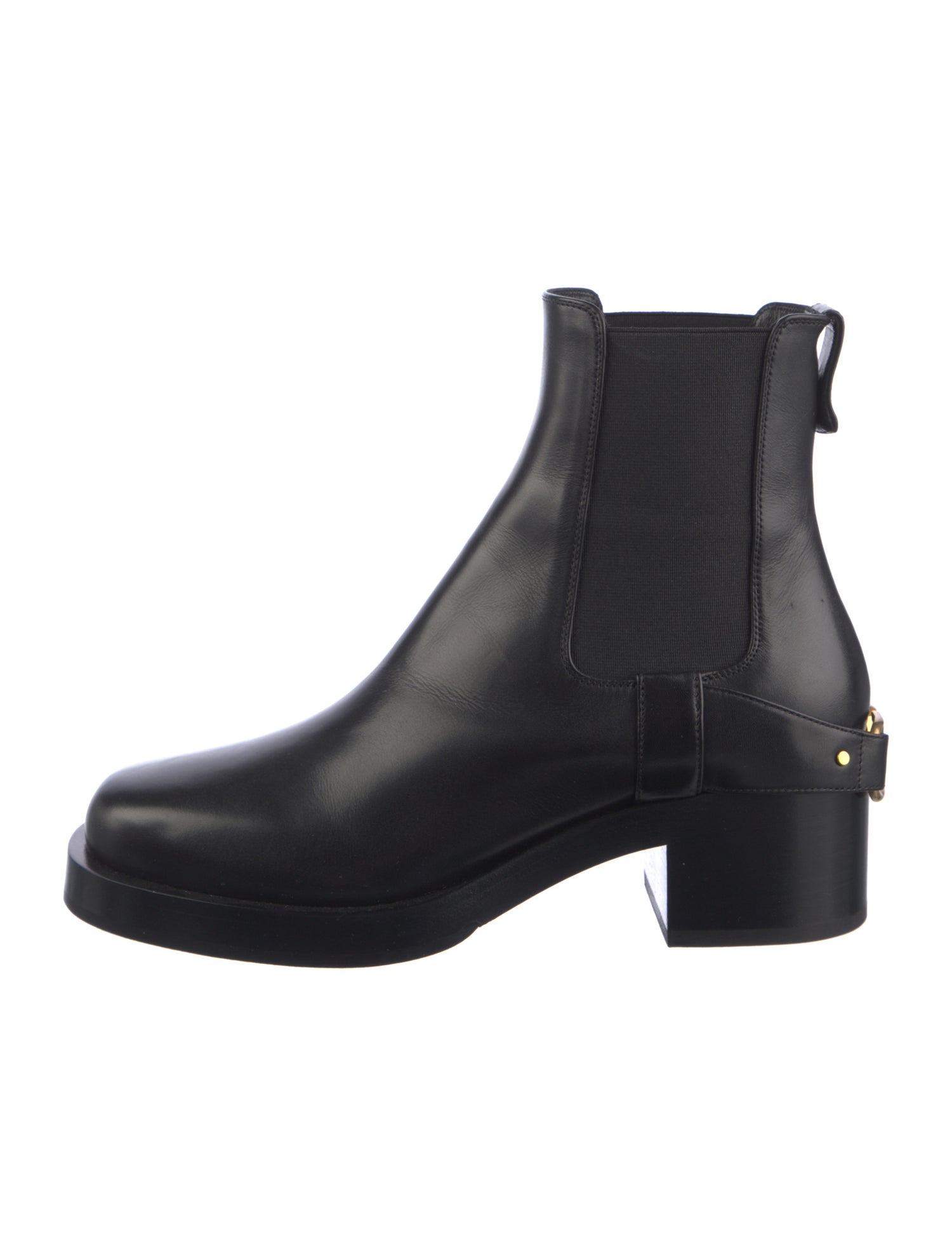 Valentino Rockstud Accents Leather Chelsea Boots