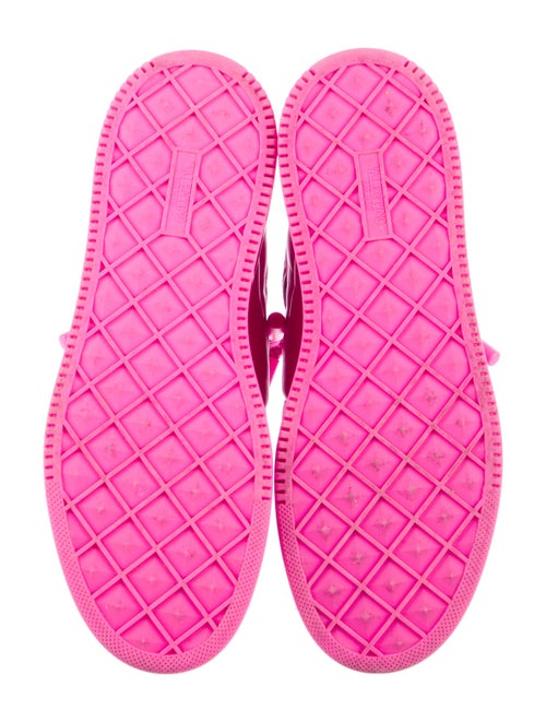 Valentino Rockstud Accents Leather Sneakers