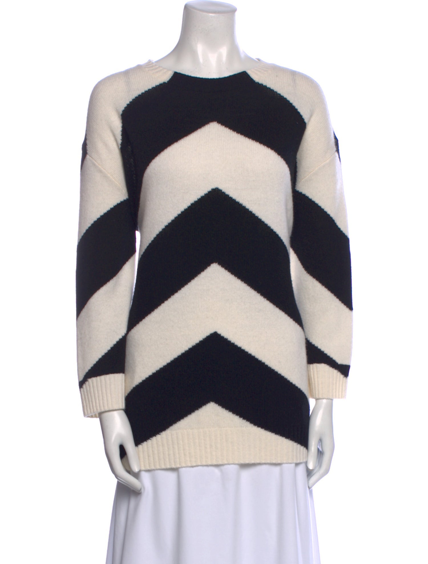 Valentino Virgin Wool Striped Sweater
