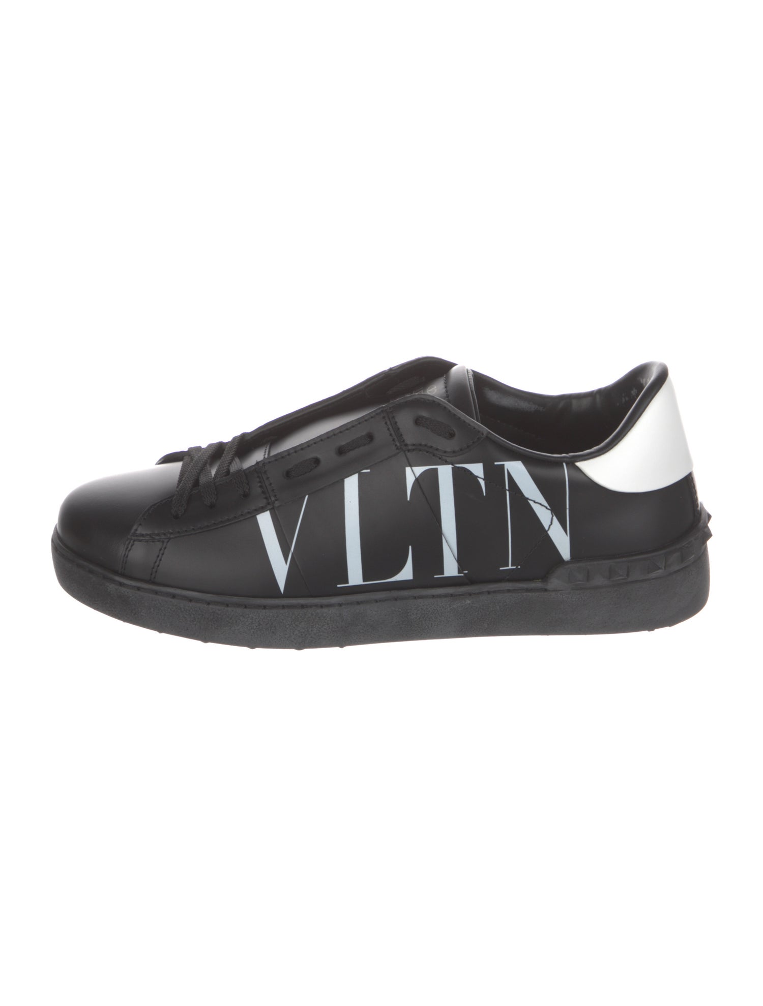 Valentino Leather Printed Sneakers w/ Tags