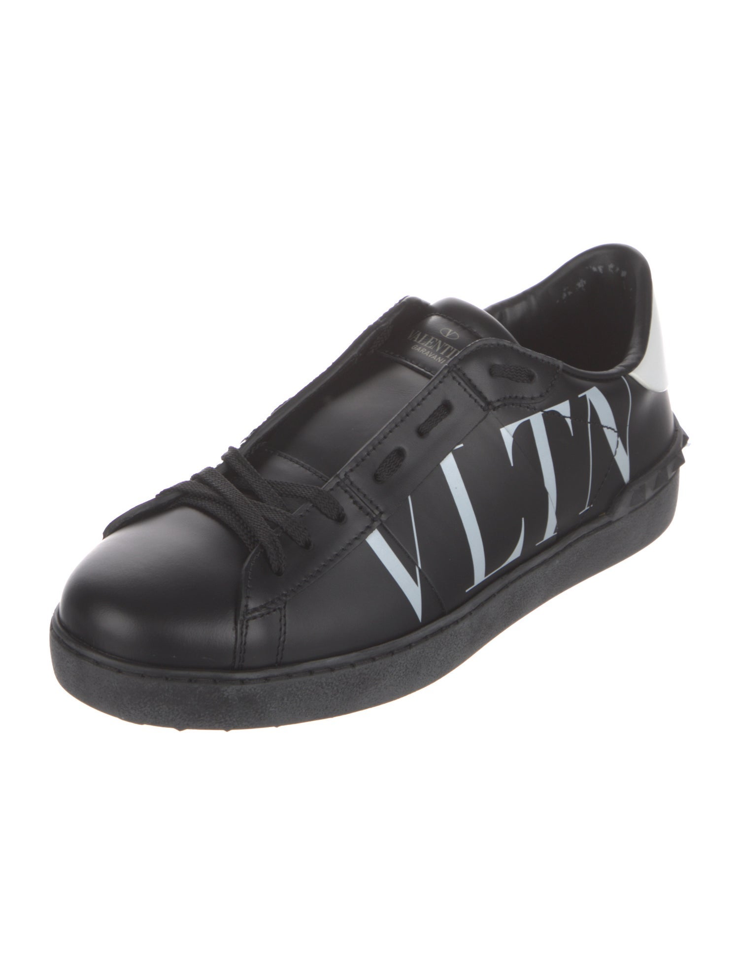 Valentino Leather Printed Sneakers w/ Tags