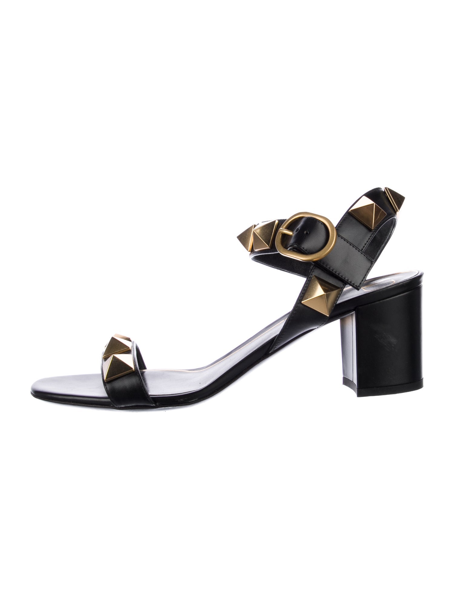 Valentino Rockstud Accents Leather Sandals