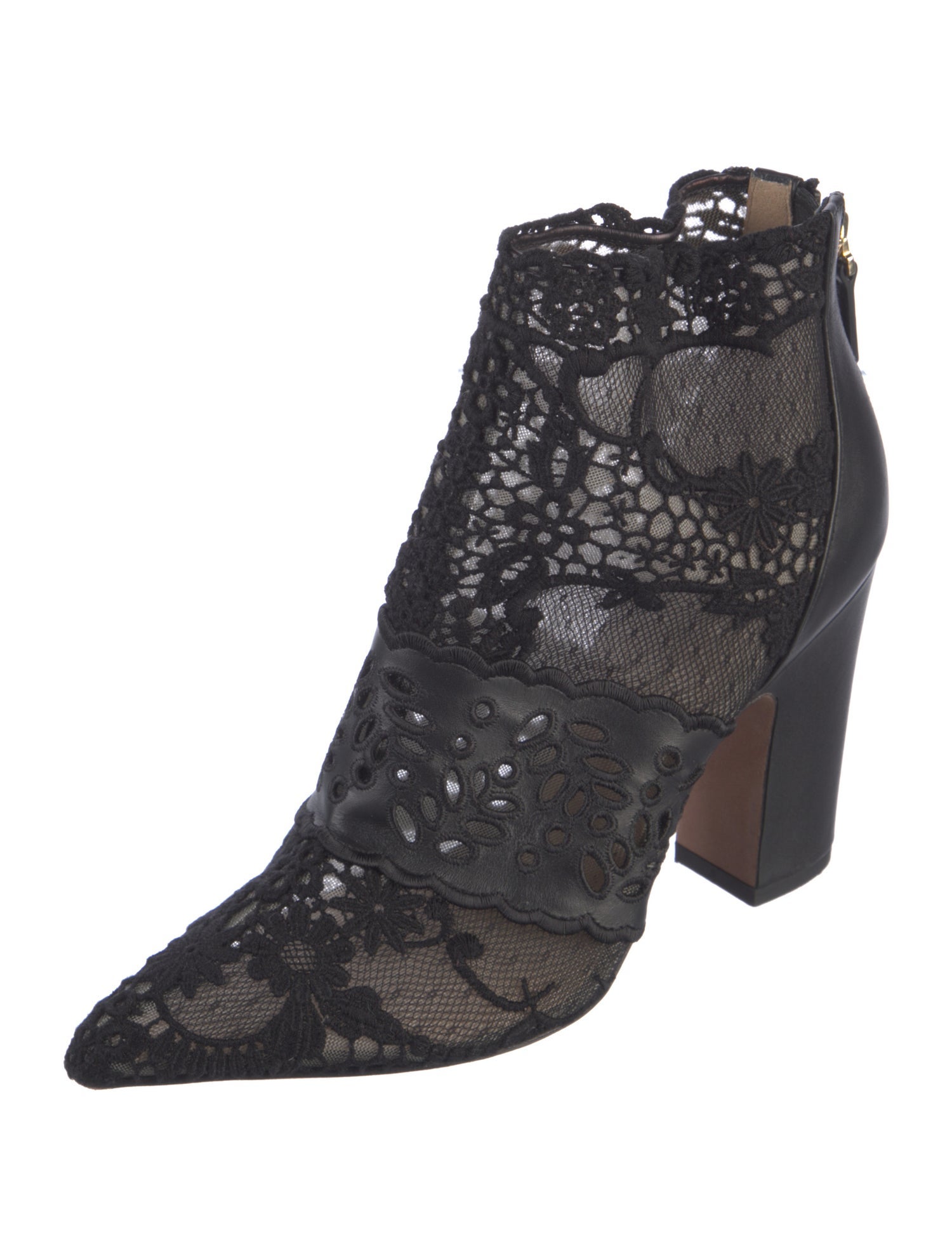 Valentino Lace Lace Pattern Boots