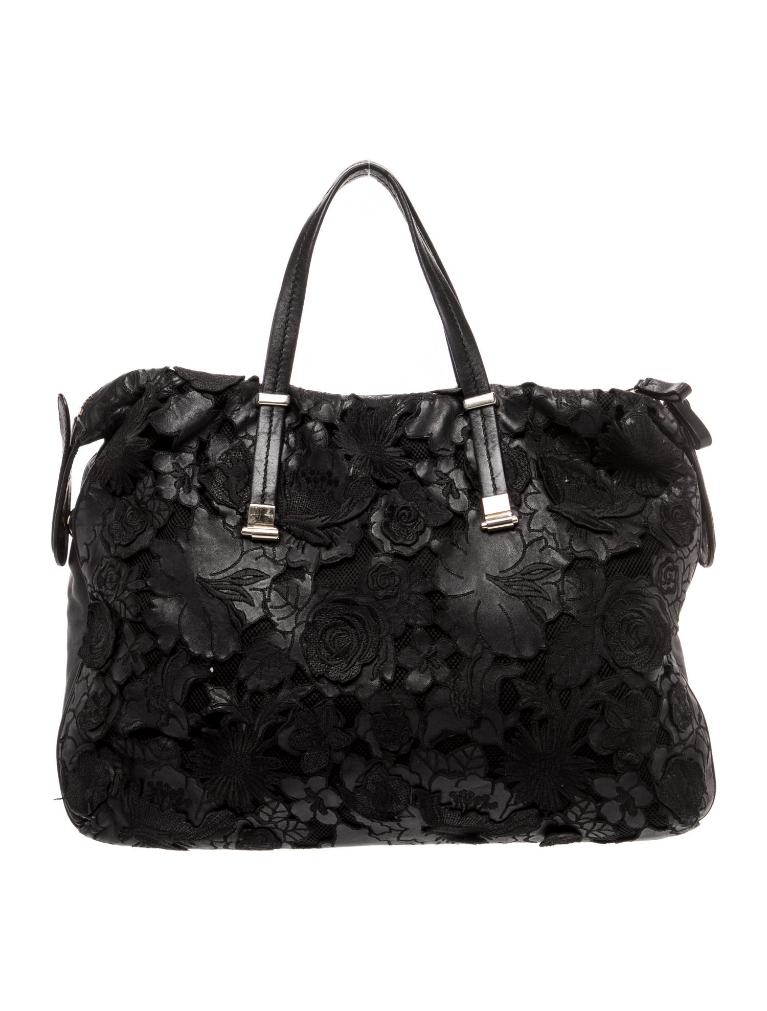 Valentino Leather Weekender Bag