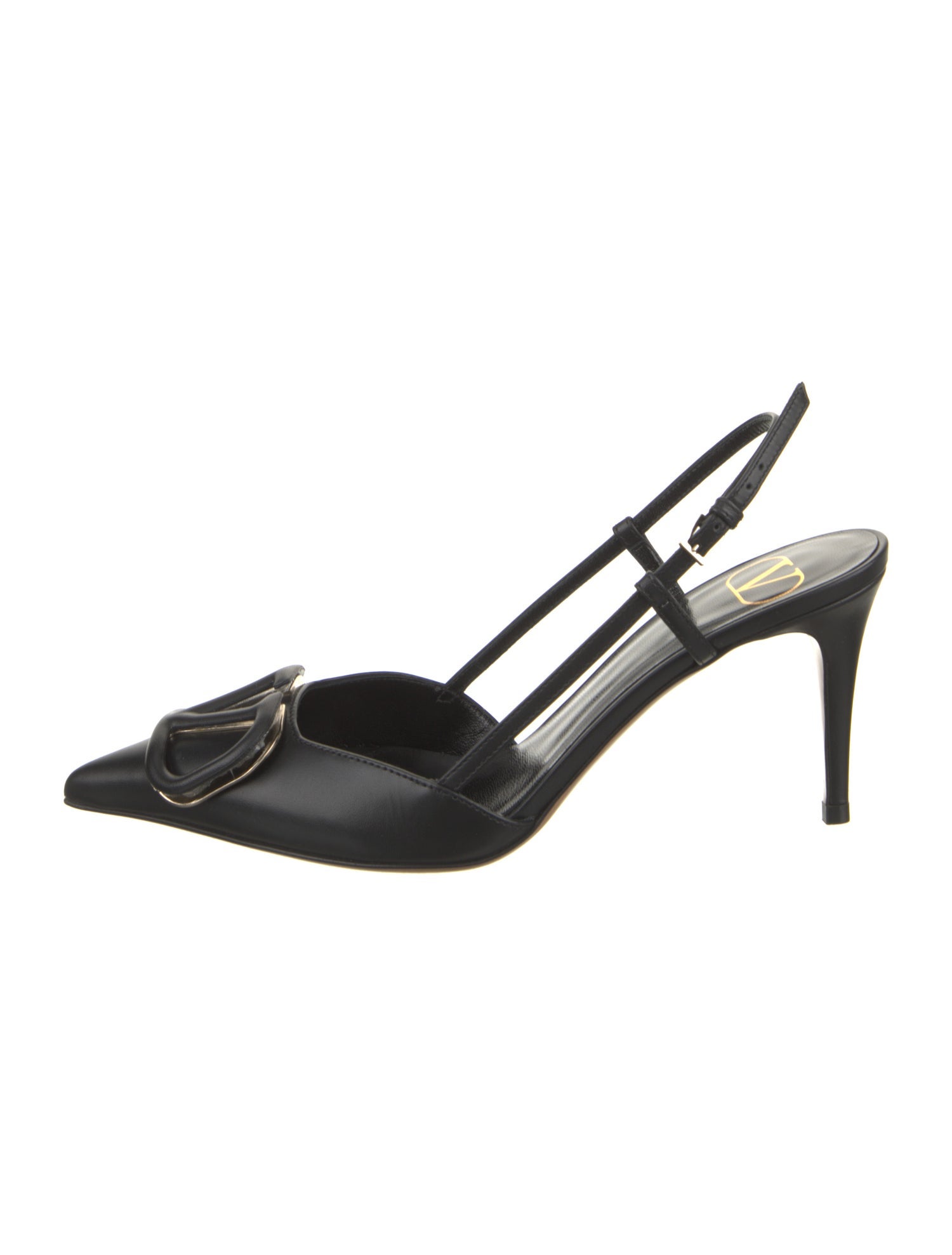 Valentino Leather Slingback Pumps w/ Tags