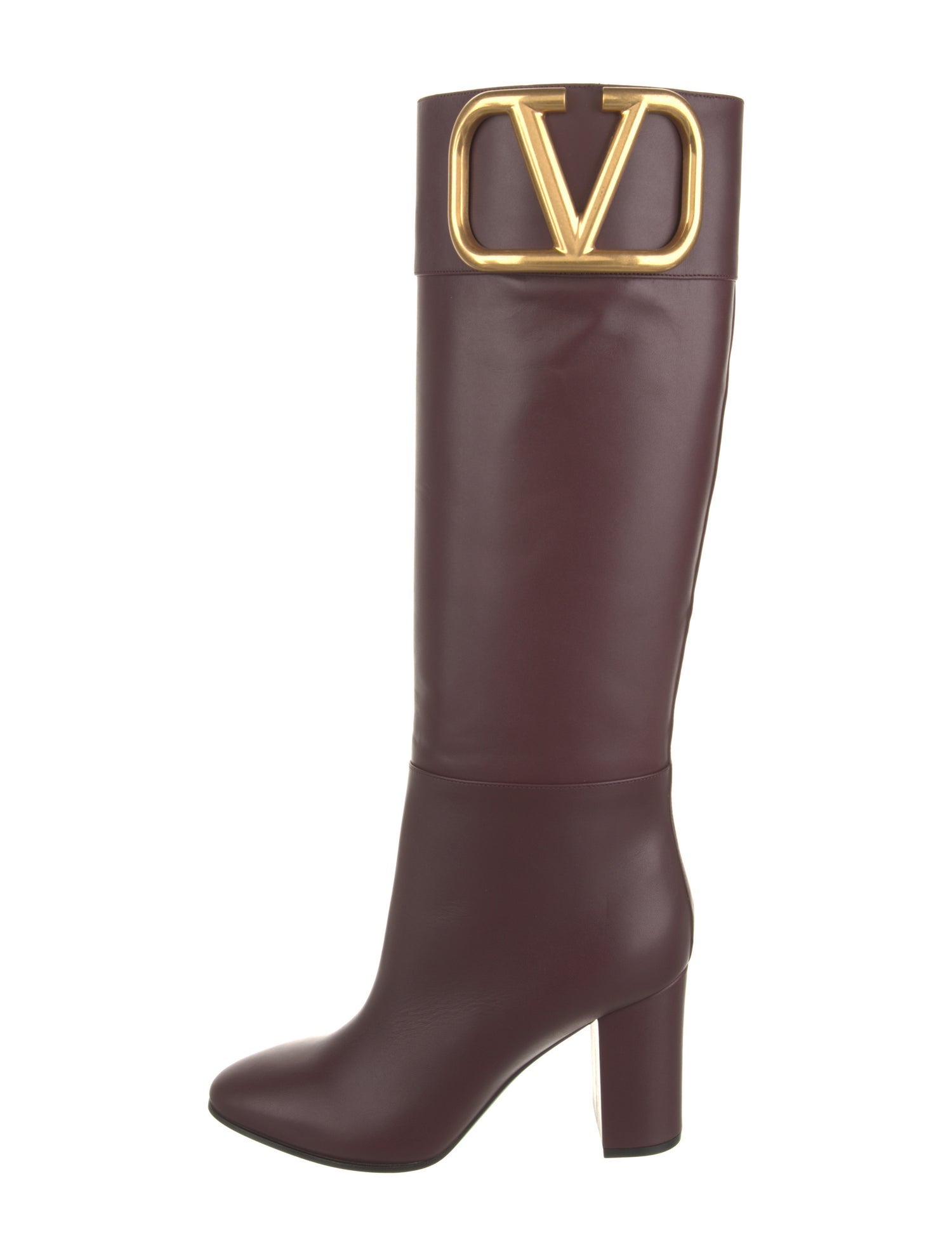 Valentino Leather Riding Boots