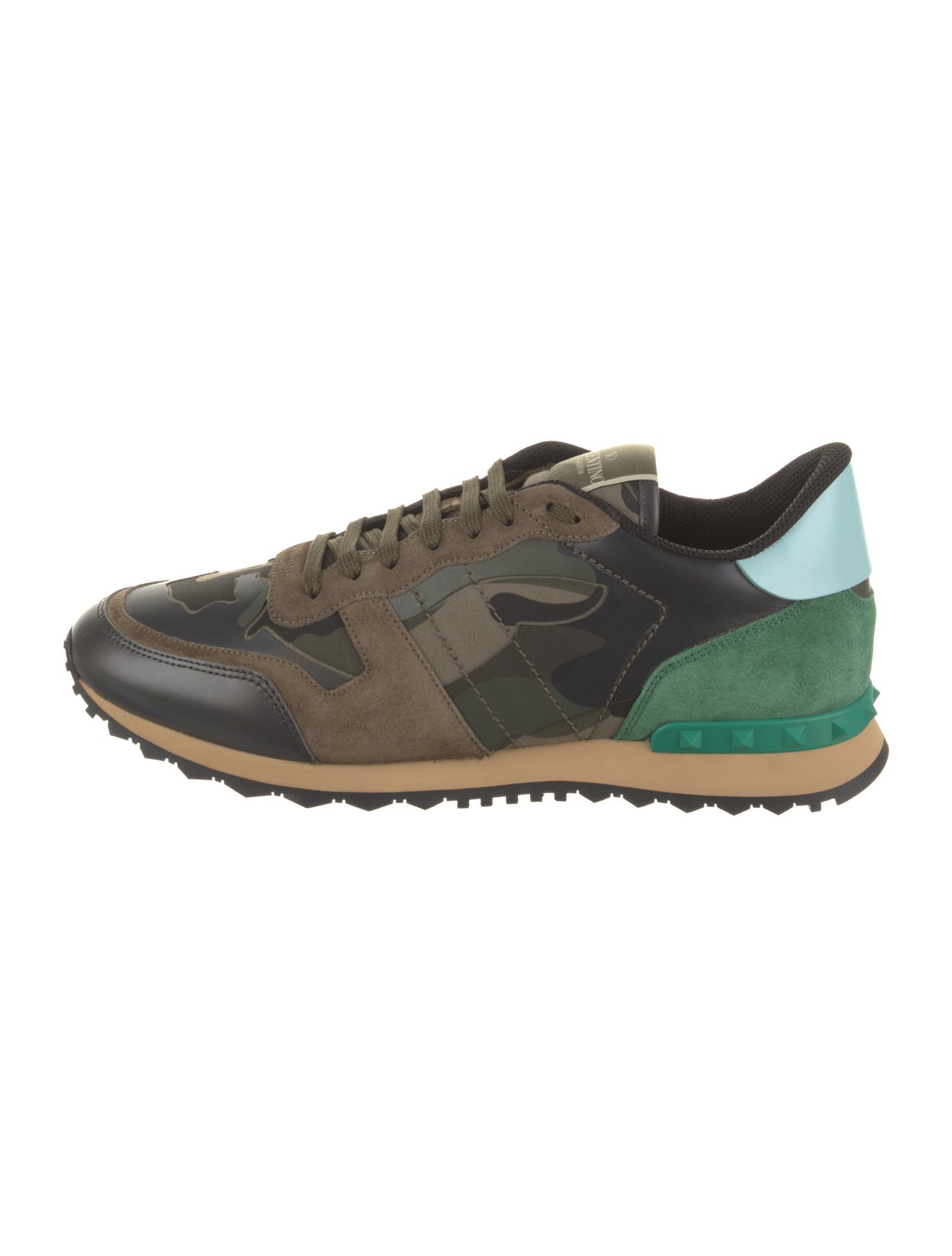 Valentino Canvas Printed Athletic Sneakers