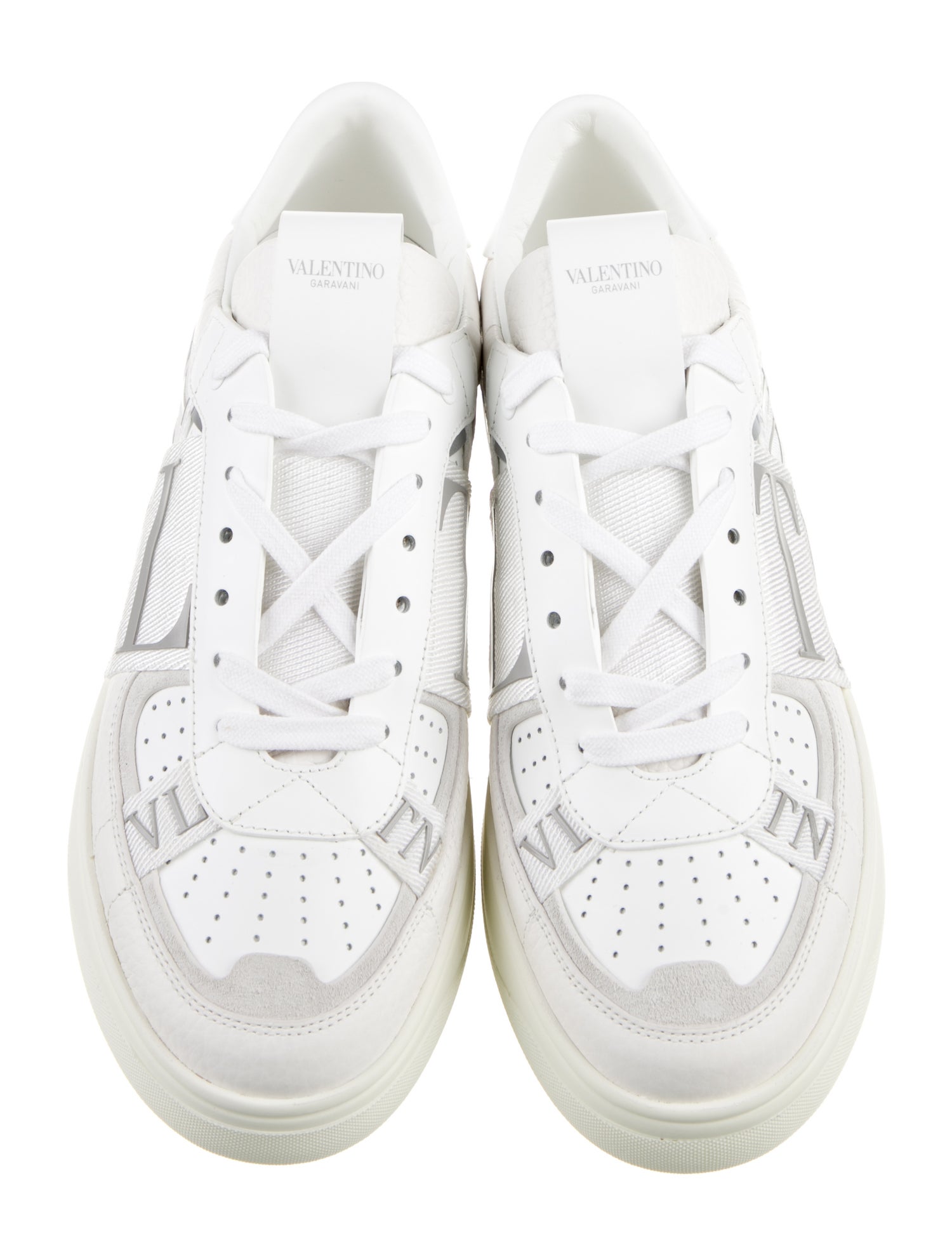Valentino Patent Leather Printed Sneakers