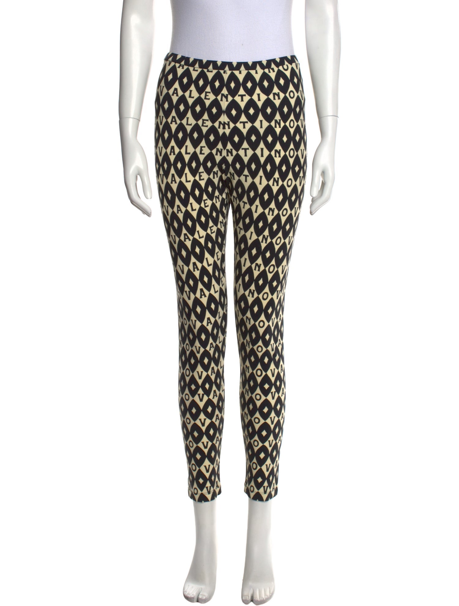 Valentino Printed Skinny Leg Pants