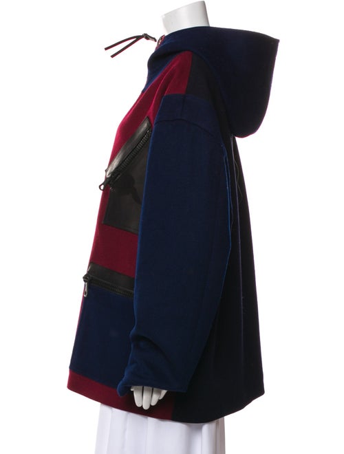 Valentino Wool Colorblock Pattern Denim Jacket