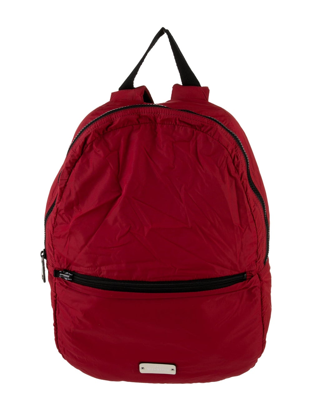 Valentino Backpack Red Nylon Multitonal Hardware … - image 1