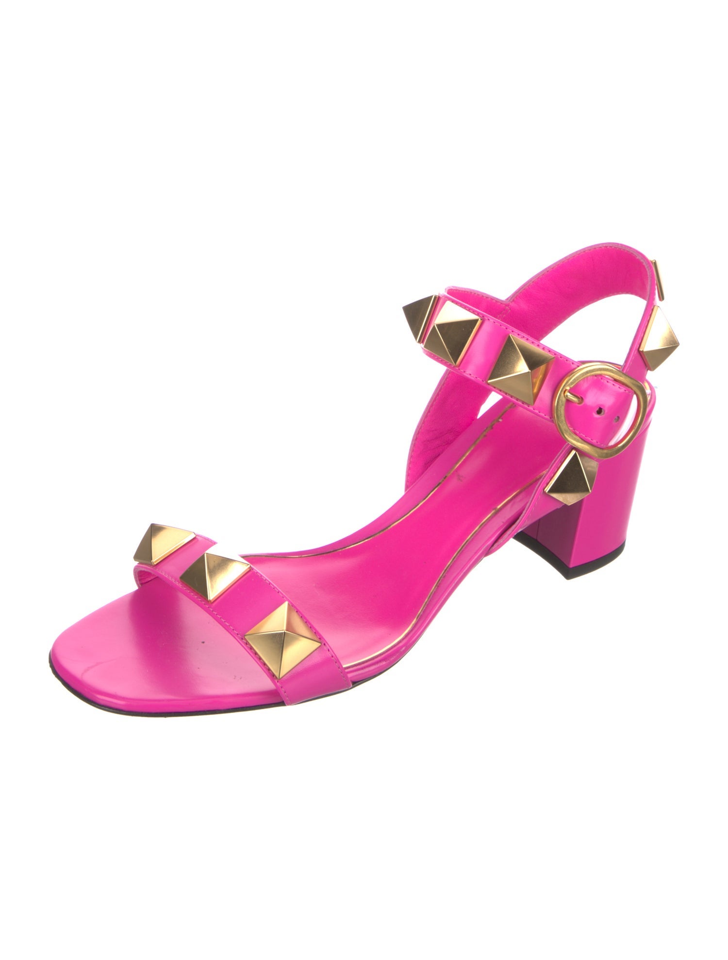 Valentino Rockstud Accents Leather Sandals