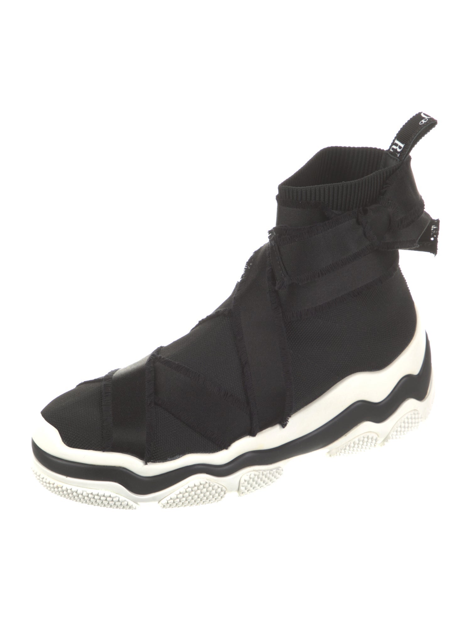 Red Valentino Raw-Edge Trim Wedge Sneakers w/ Tags