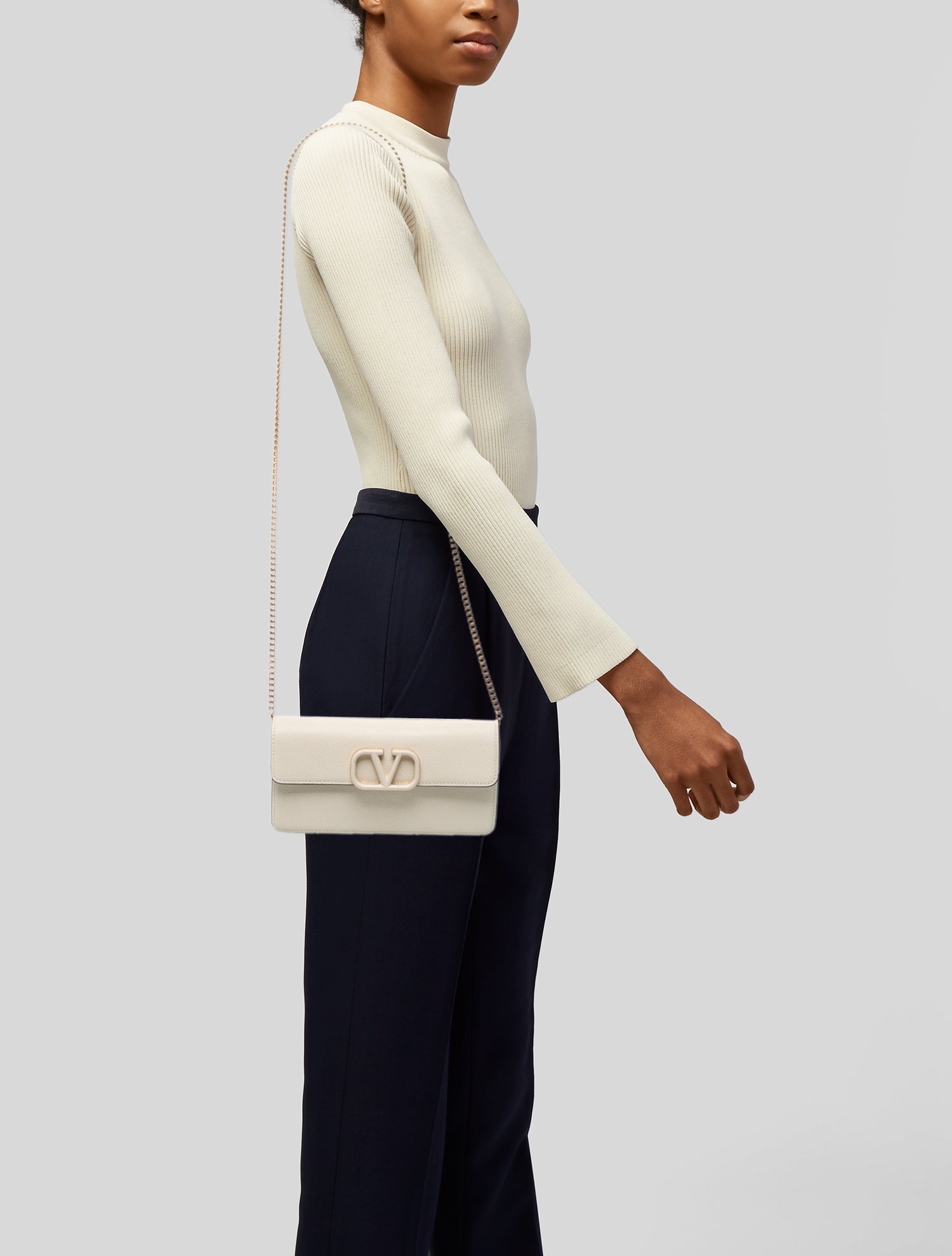 Valentino Leather Shoulder Bag w/ Tags