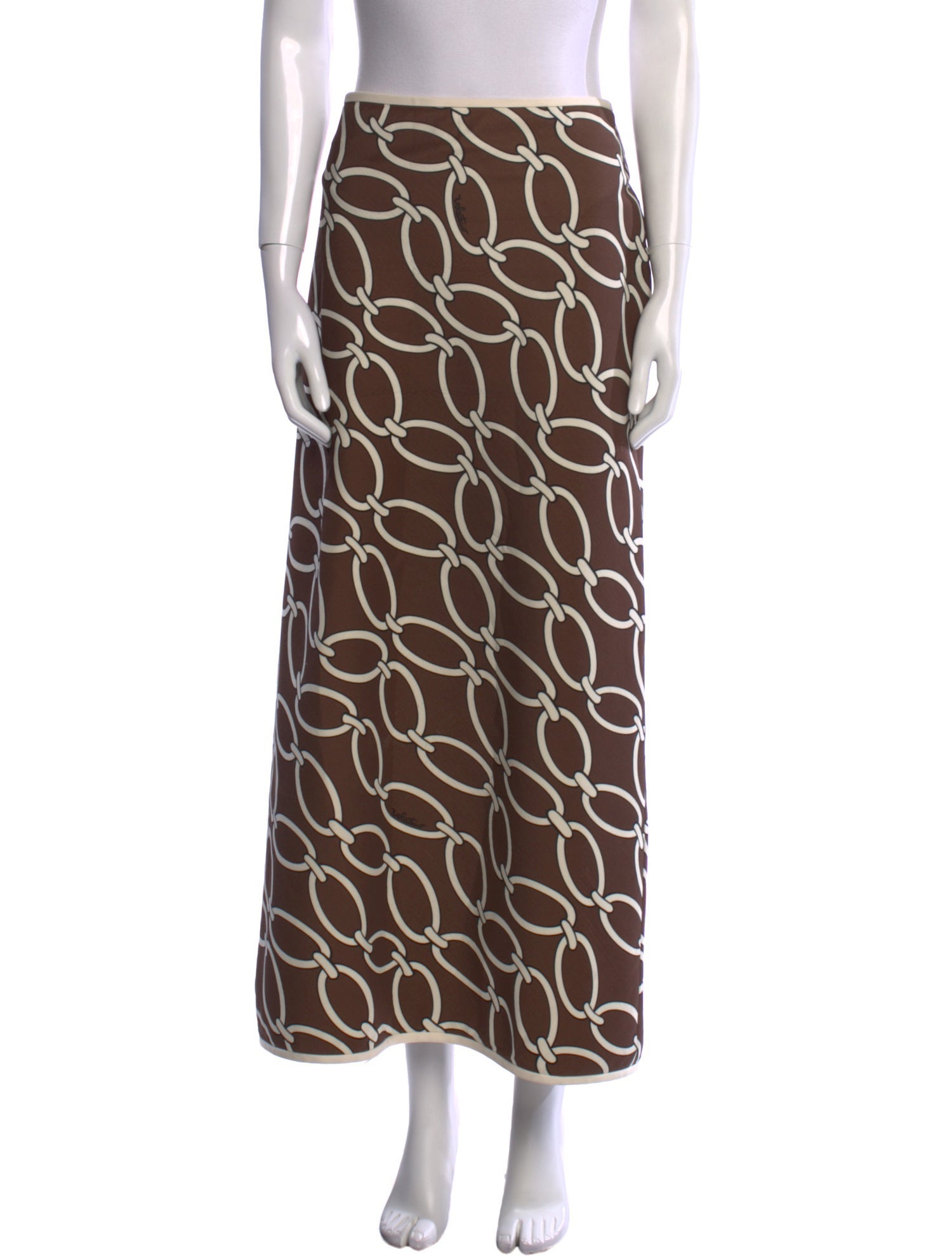 Valentino Virgin Wool Midi Length Skirt