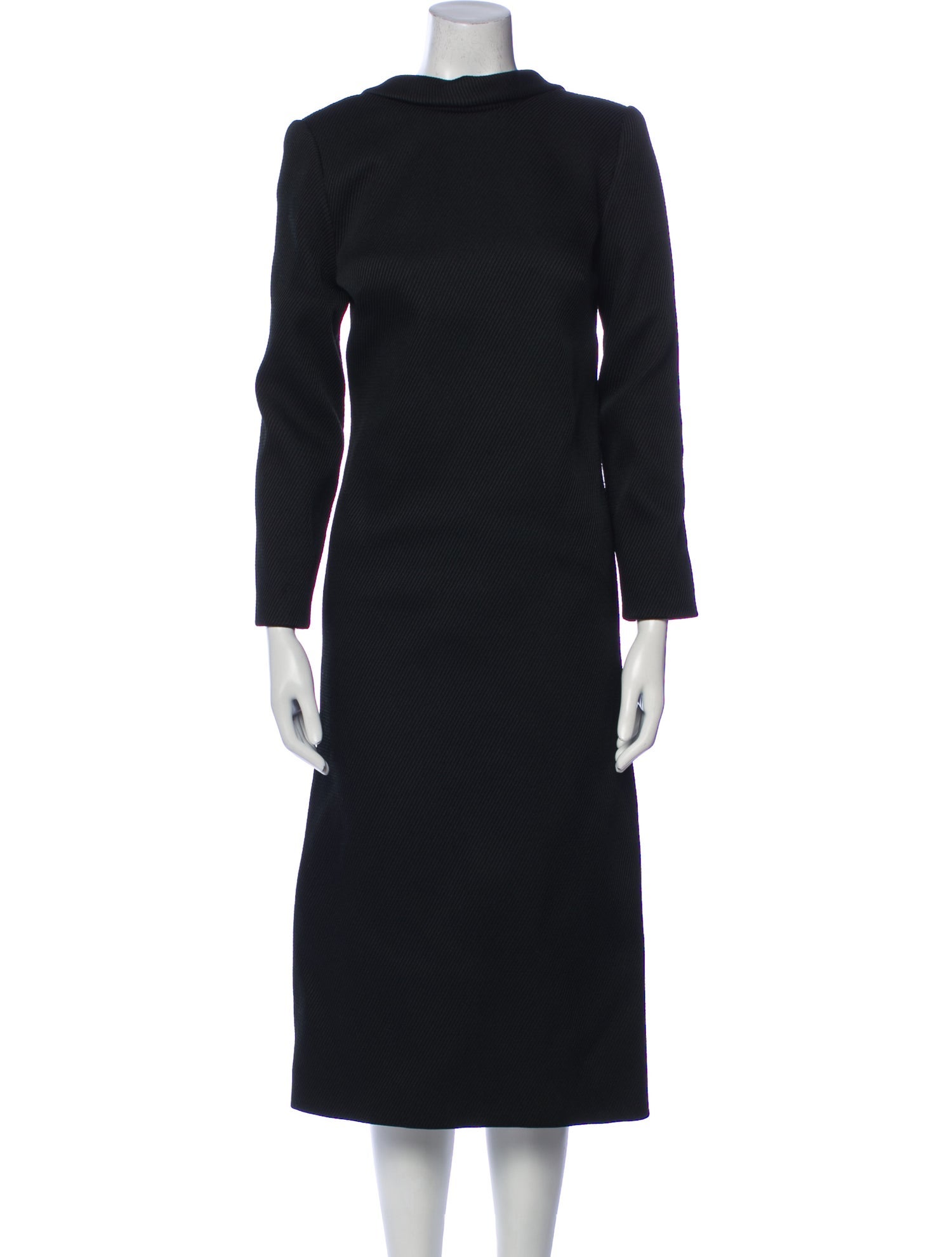 Valentino Mock Neck Midi Length Dress