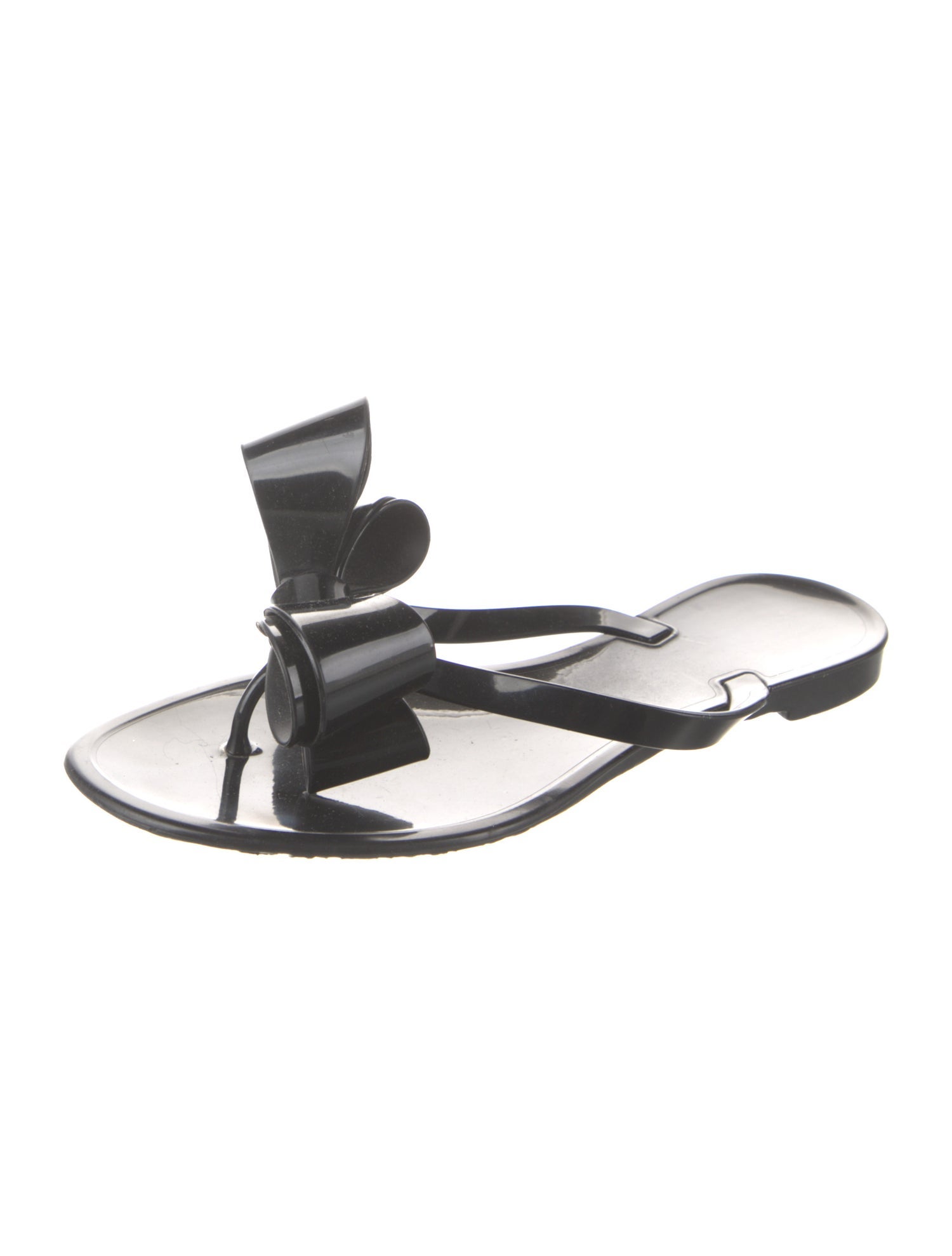 Valentino Rubber Bow Accents Sandals