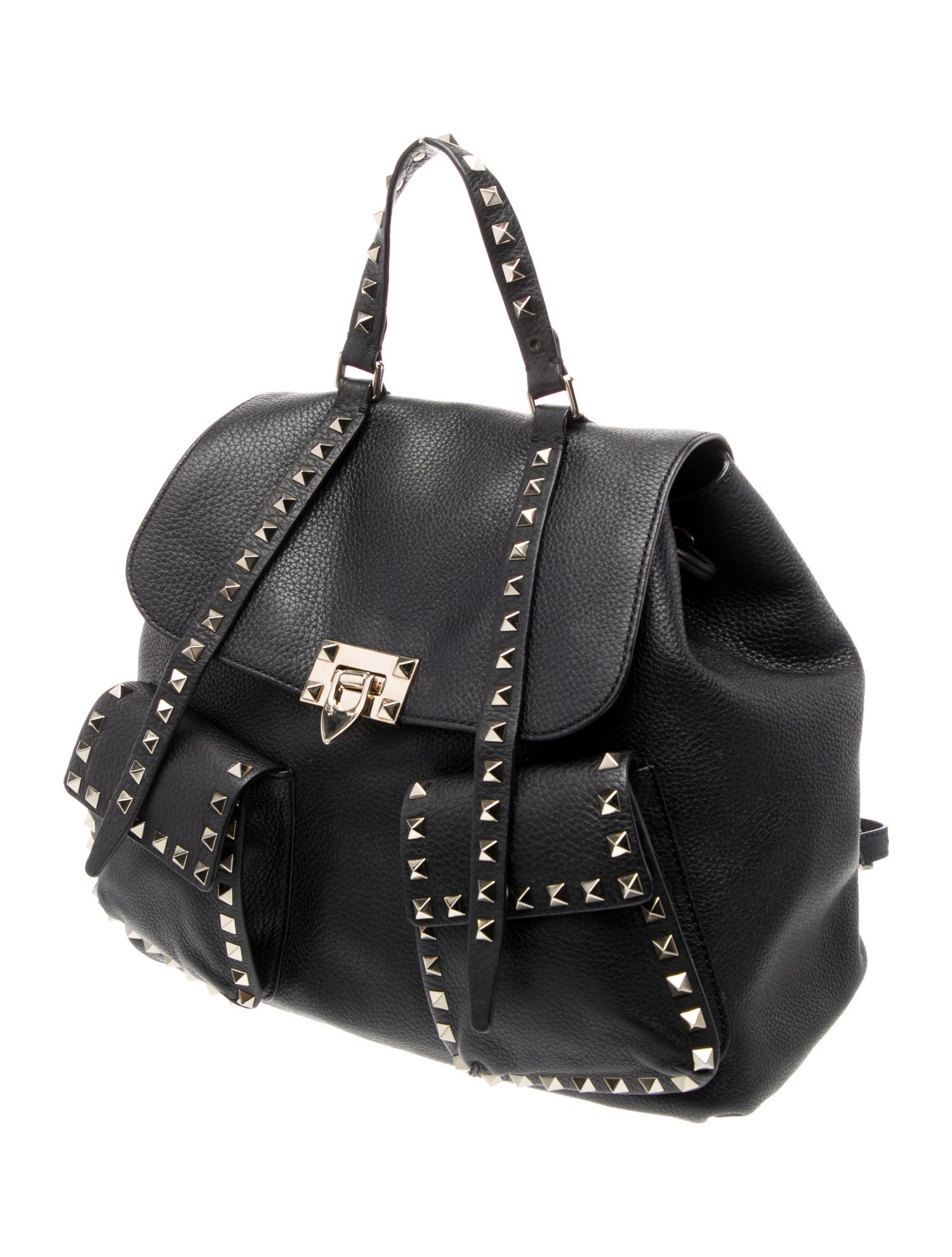 Valentino Rockstud Top Handle Bag
