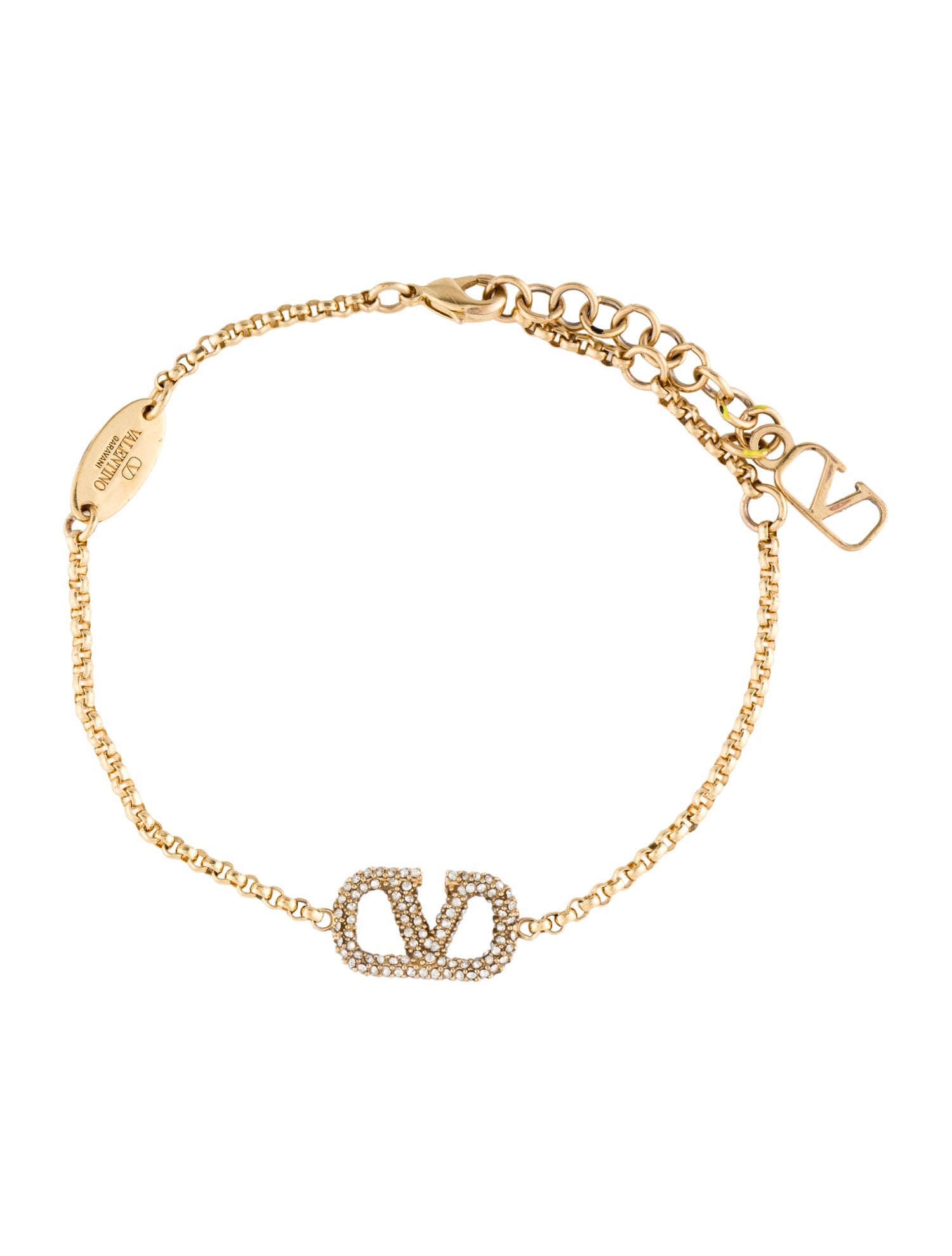 Valentino Crystal Vlogo Signature Bracelet