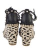 Valentino Rockstud Accents Leather Espadrilles
