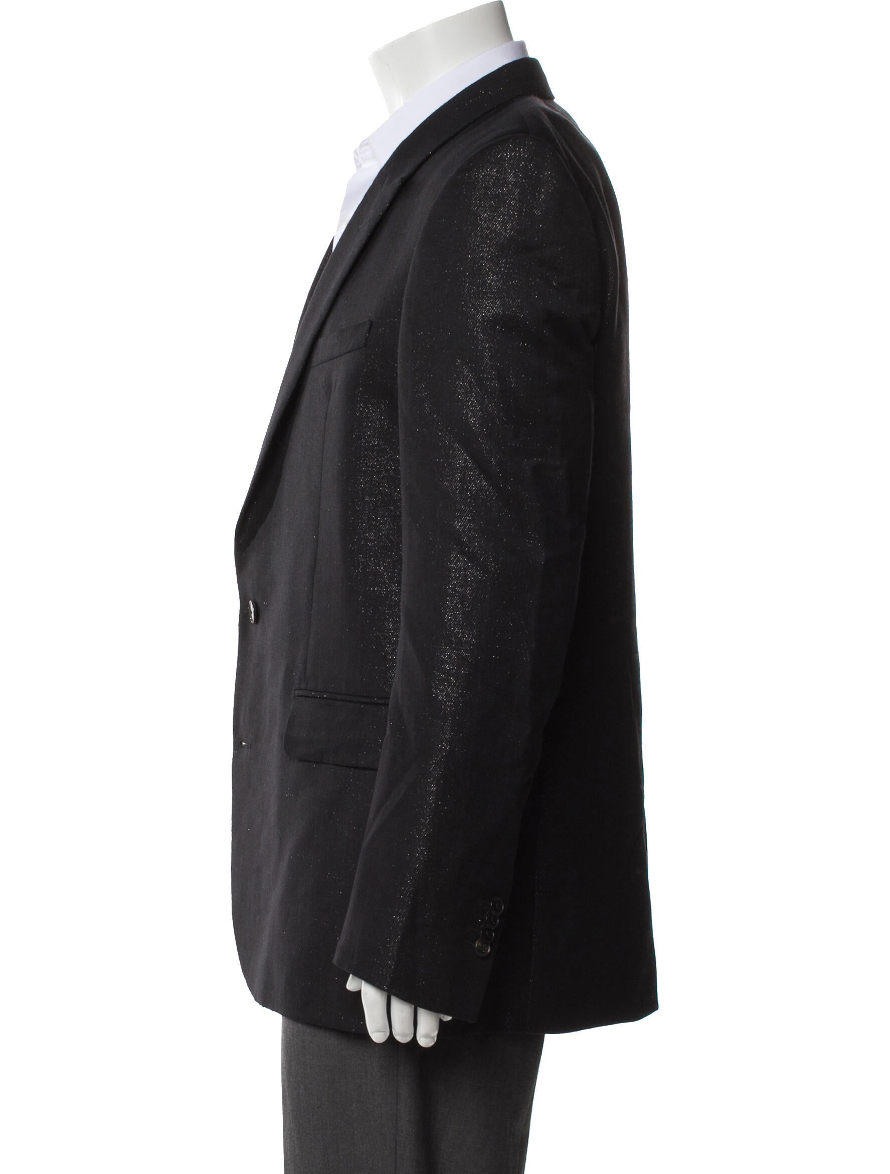 Valentino Wool Glitter Accents Blazer