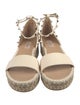 Valentino Rockstud Accents Leather Espadrilles