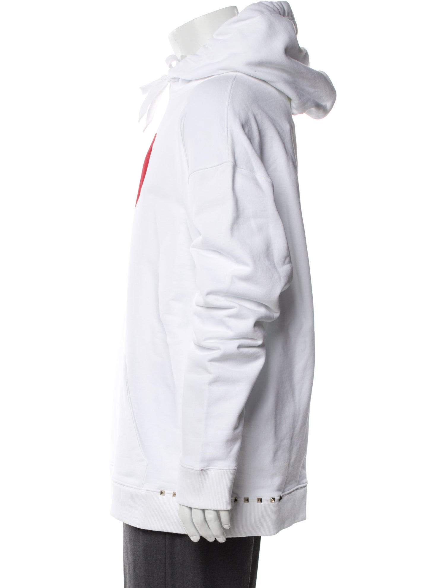 Valentino Graphic Print Mock Neck Hoodie