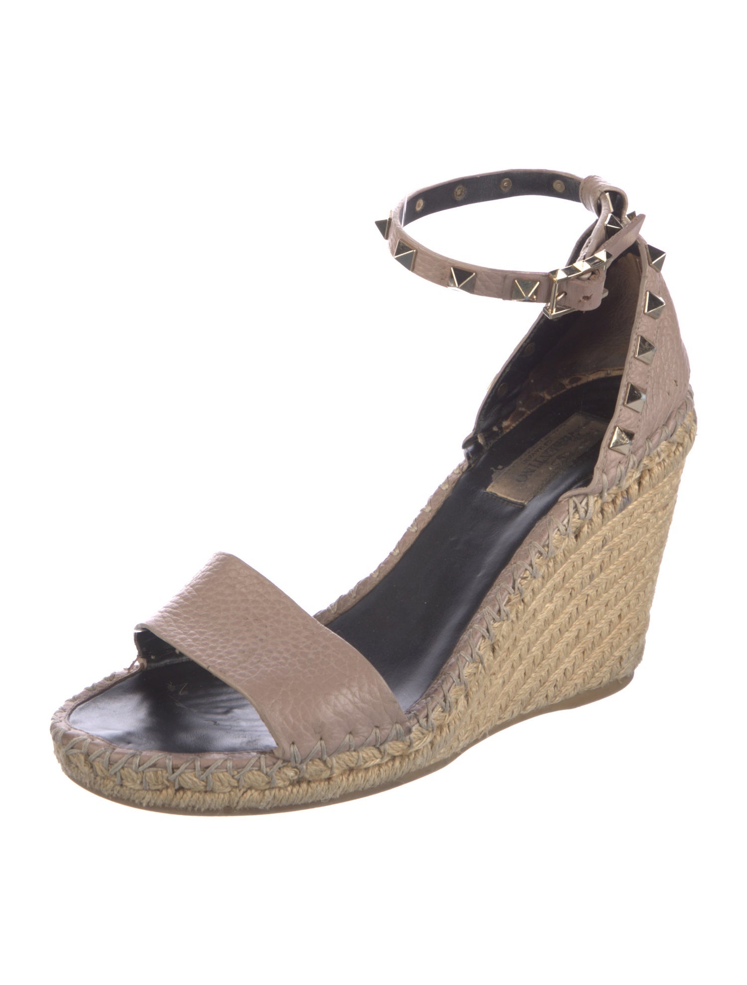 Valentino Rockstud Accents Leather D'Orsay Pumps