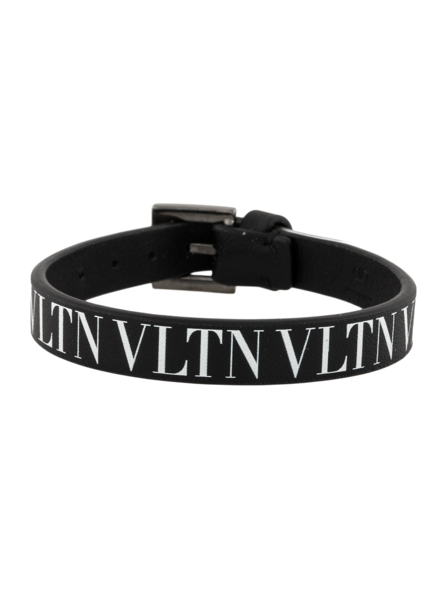Valentino Leather VLTN Wrap Bracelet