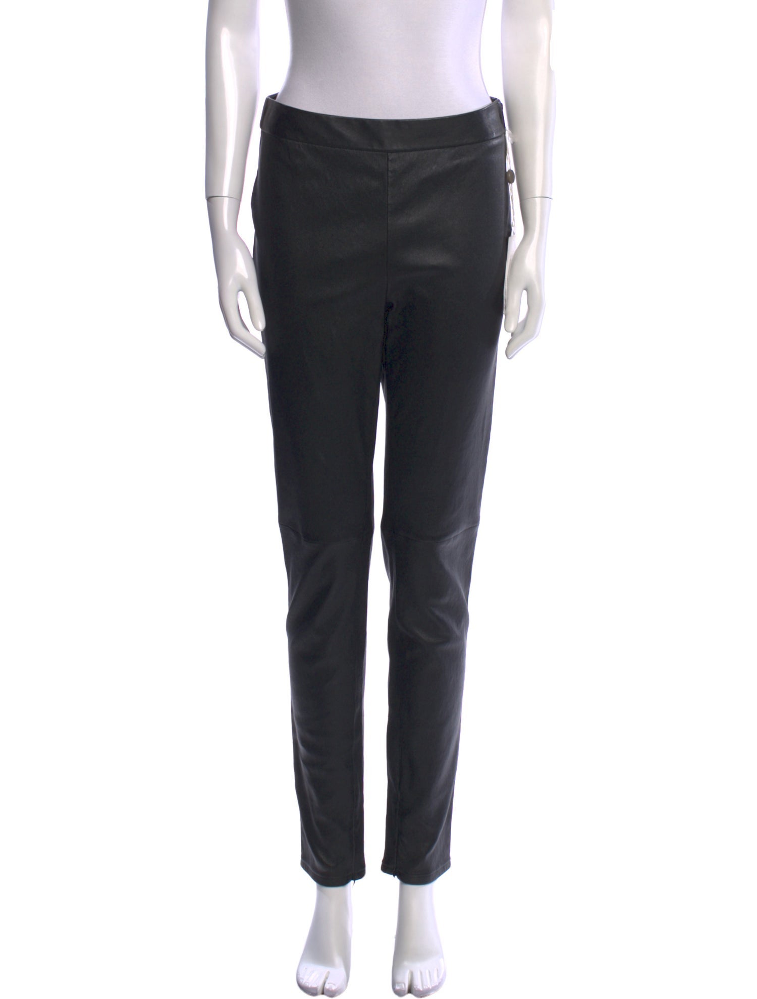 Valentino Leather Skinny Leg Pants w/ Tags