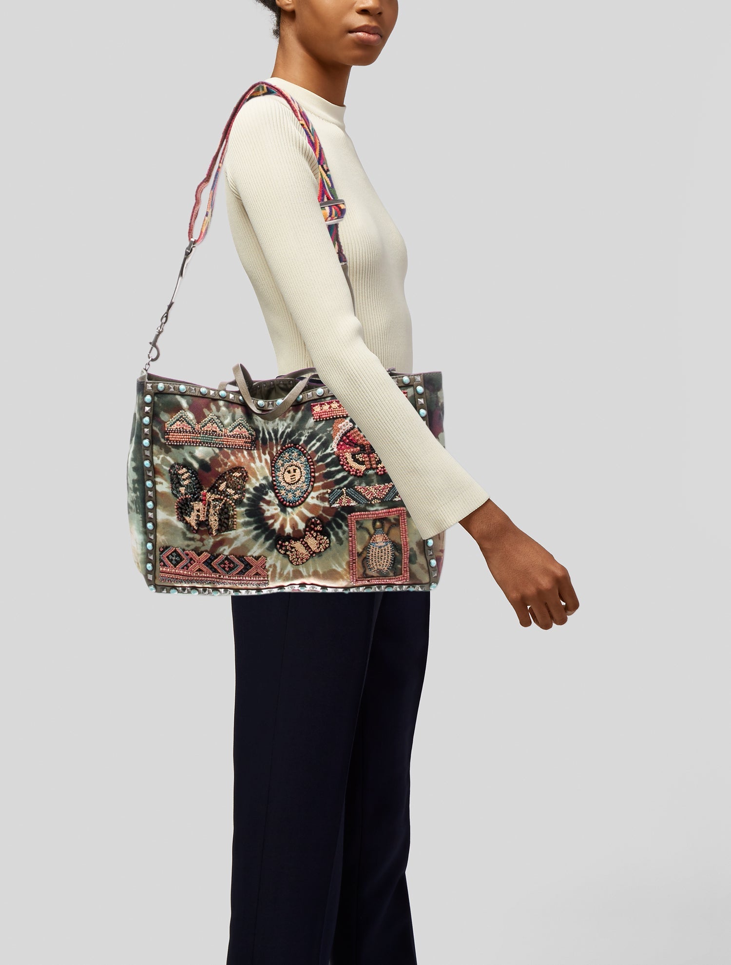 Valentino Canvas Tote