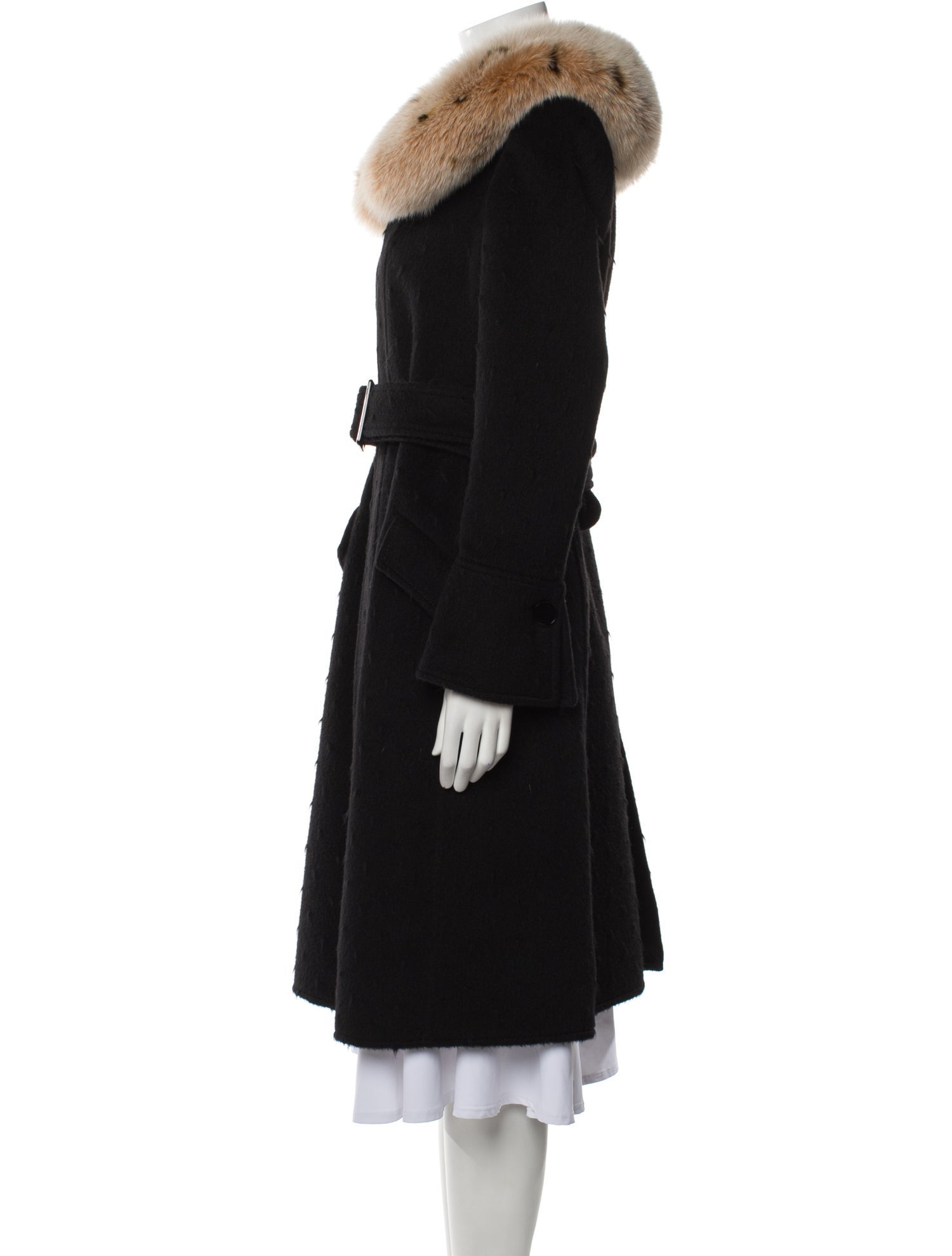 Valentino Vintage Late 1990's - Early 2000's Faux Fur Coat